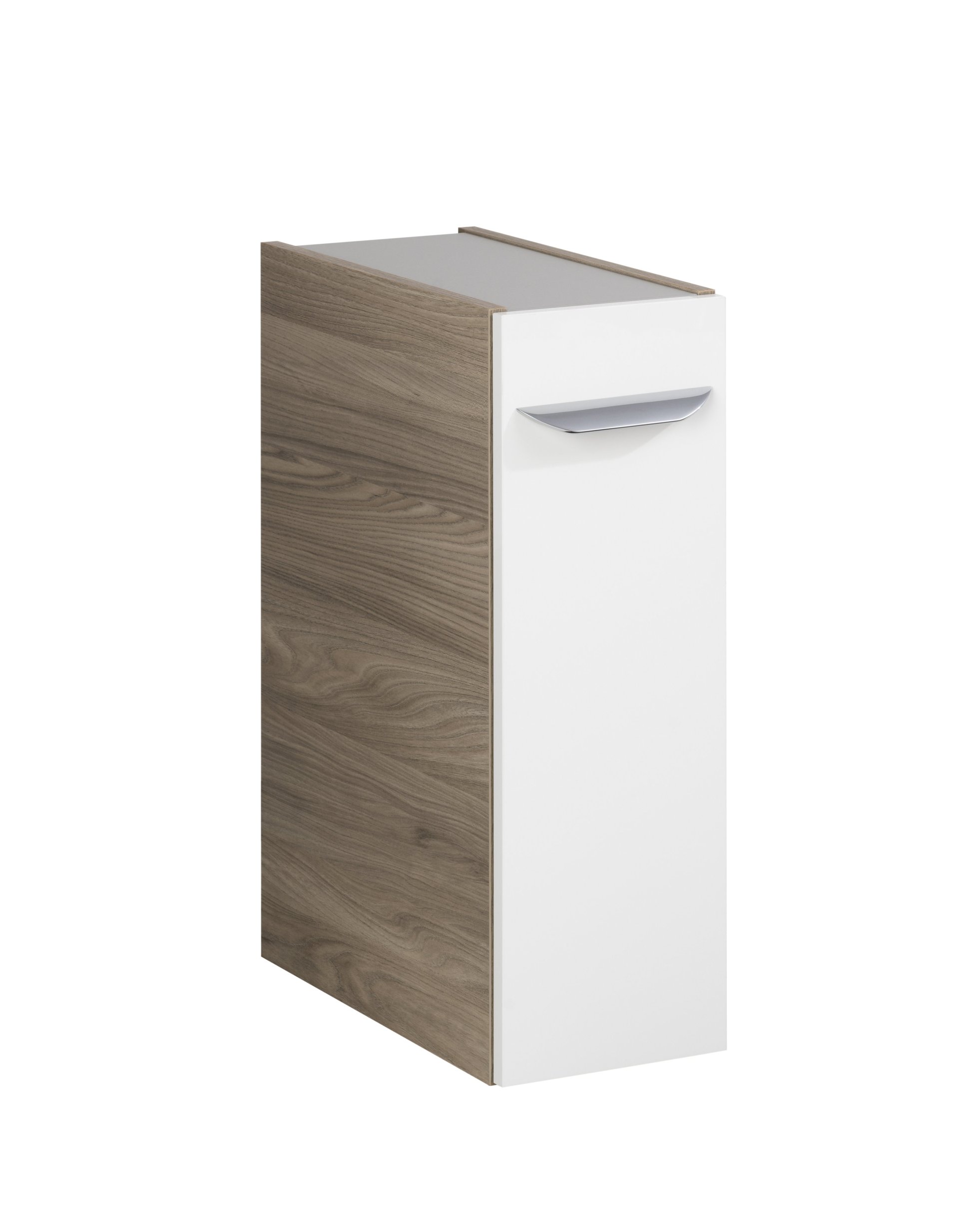 Fackelmann LUXOR Unterschrank 20 cm, Braun hell/Weiß, links