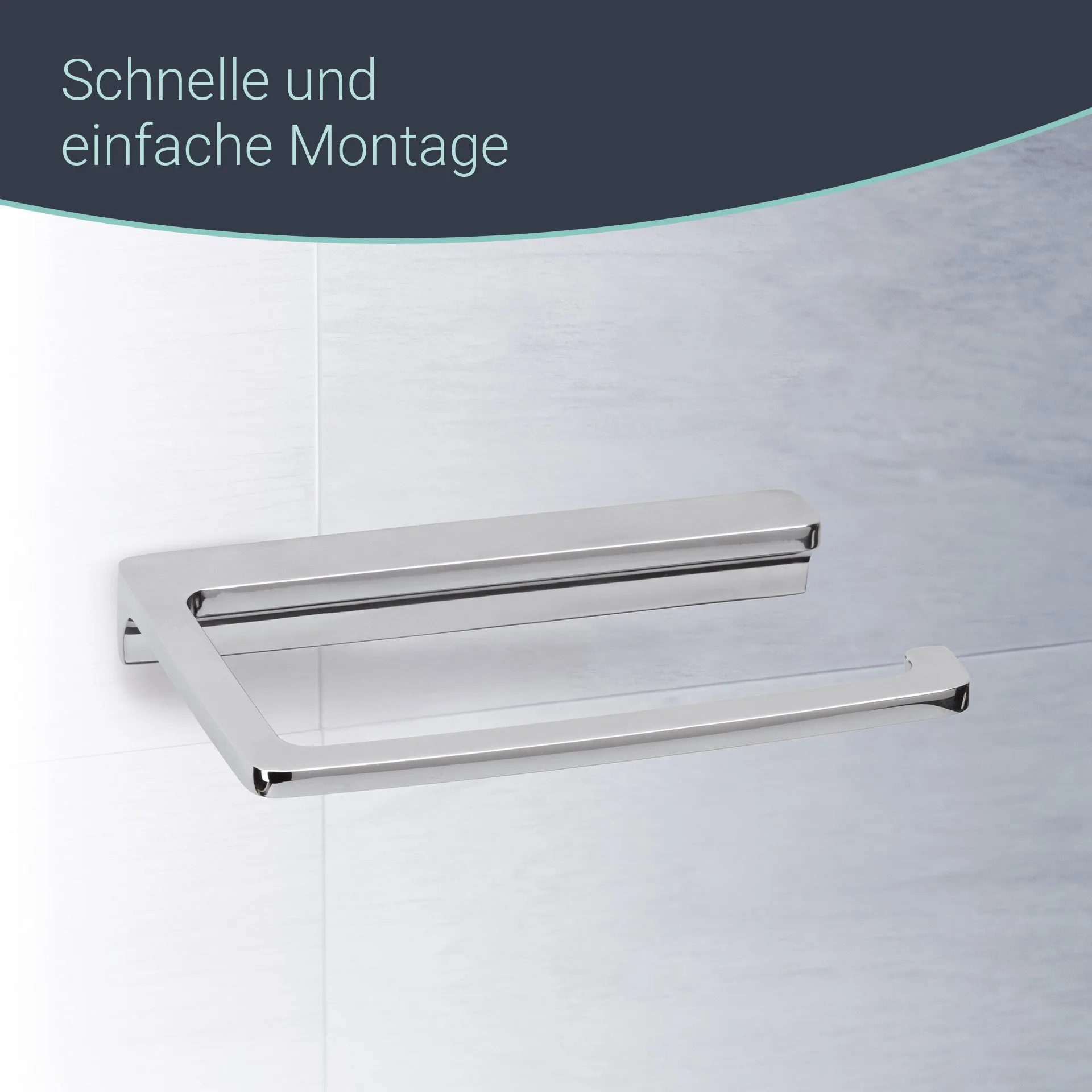BadeDu SIRIUS Toilettenpapierhalter Chrom