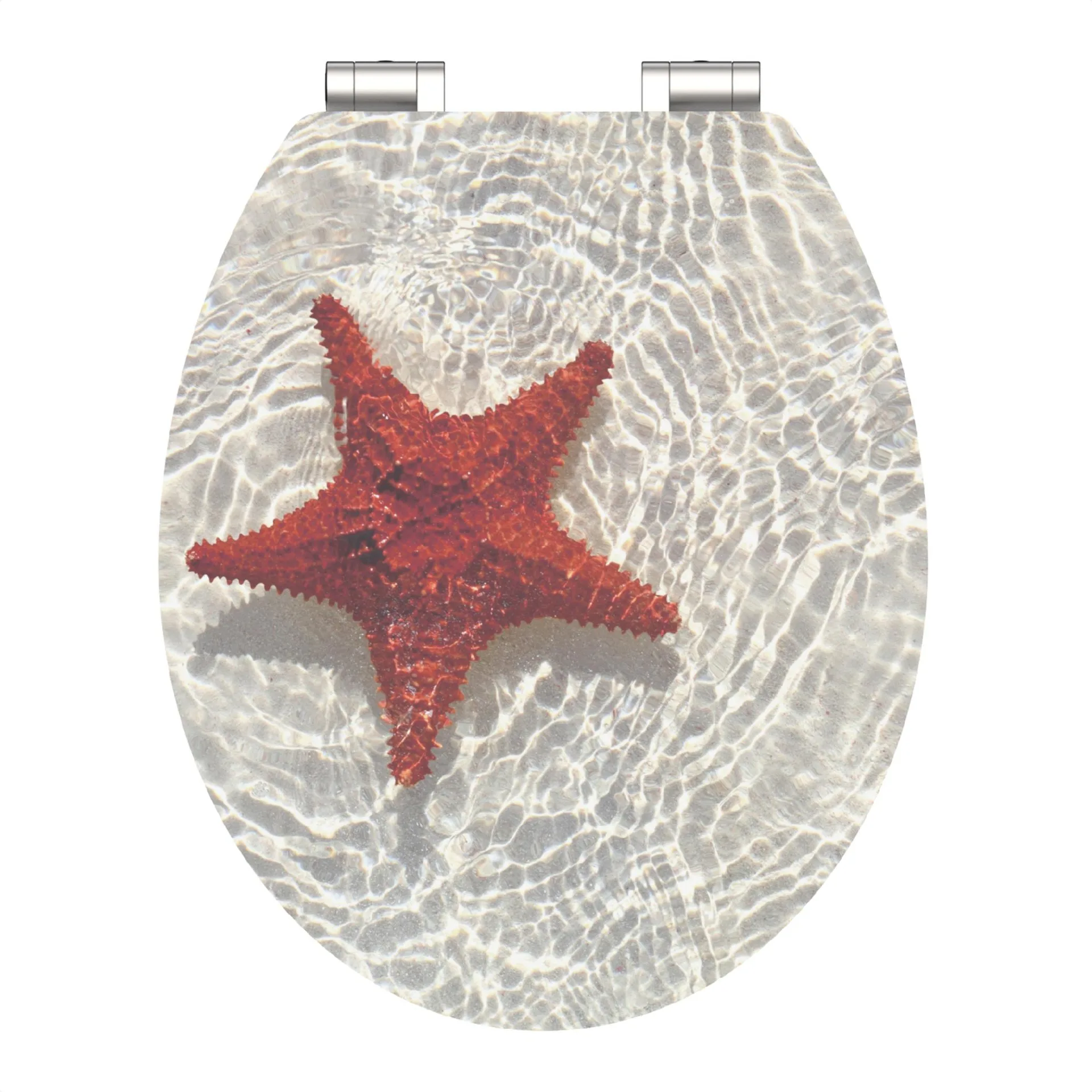 SCHÜTTE RED STARFISH WC-Sitz, MDF HG, mit Absenkautomatik