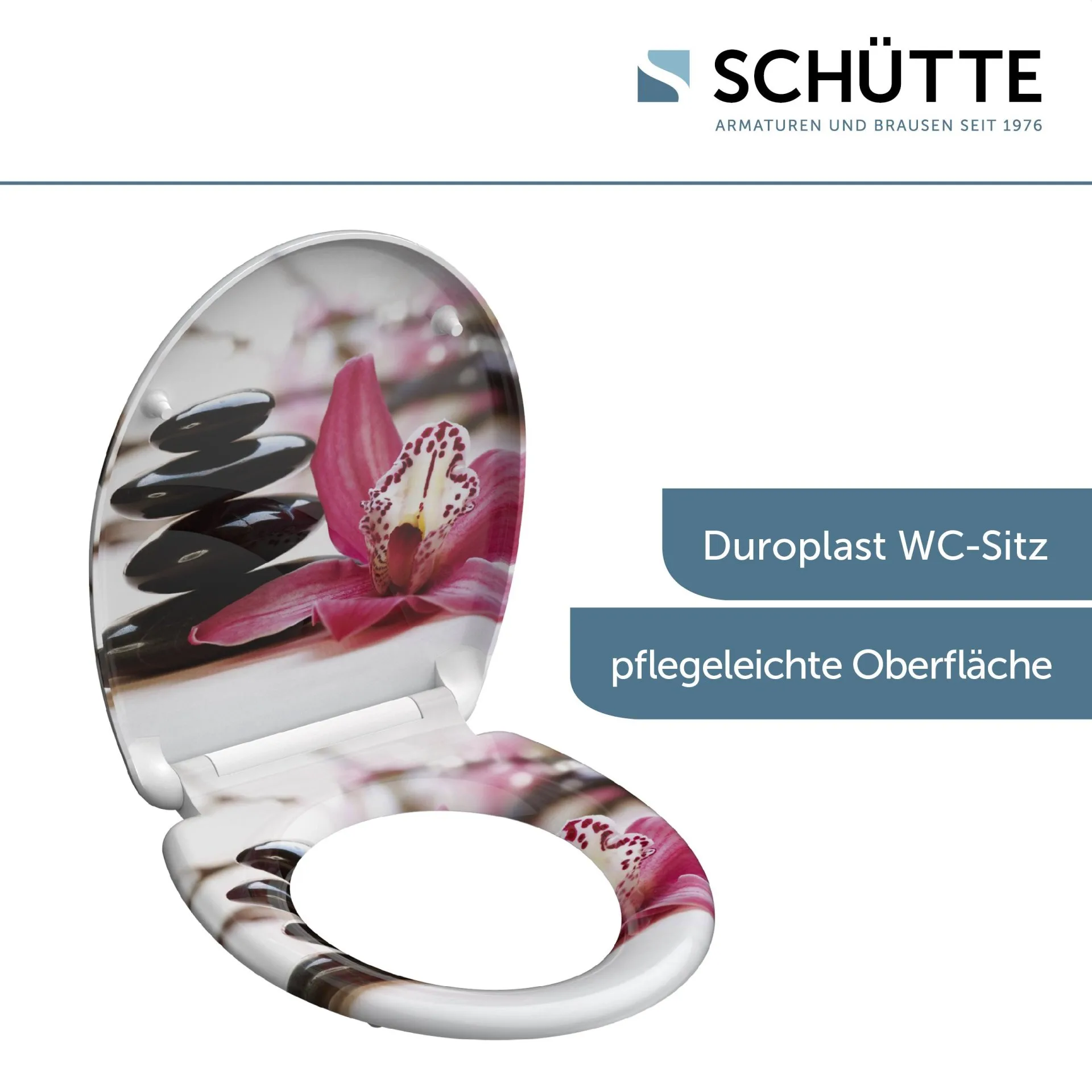 SCHÜTTE WELLYNESS WC-Sitz, Kunststoff, mit Absenkautomatik und Schnellverschluss