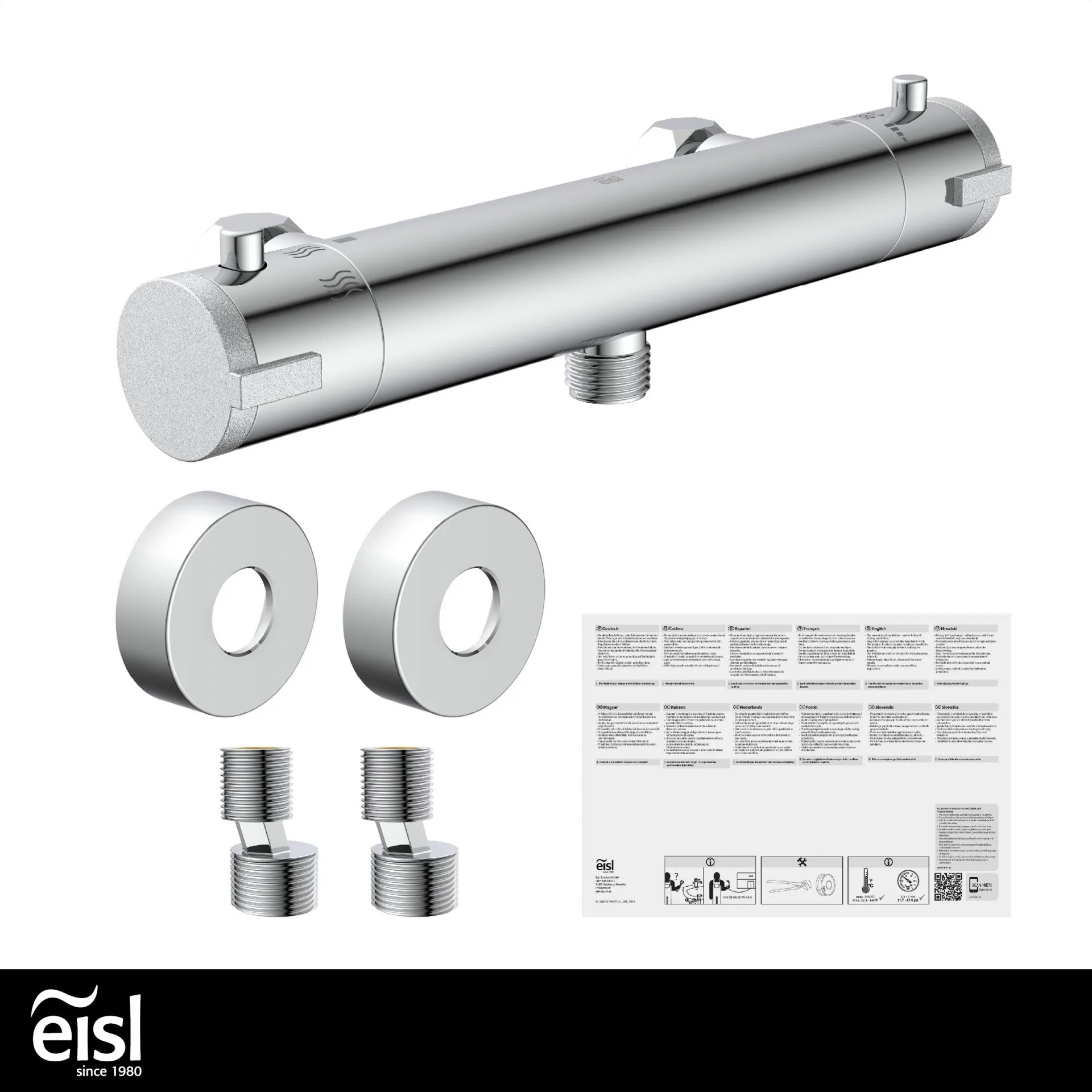 EISL CLAUDIO Duschthermostat, Chrom