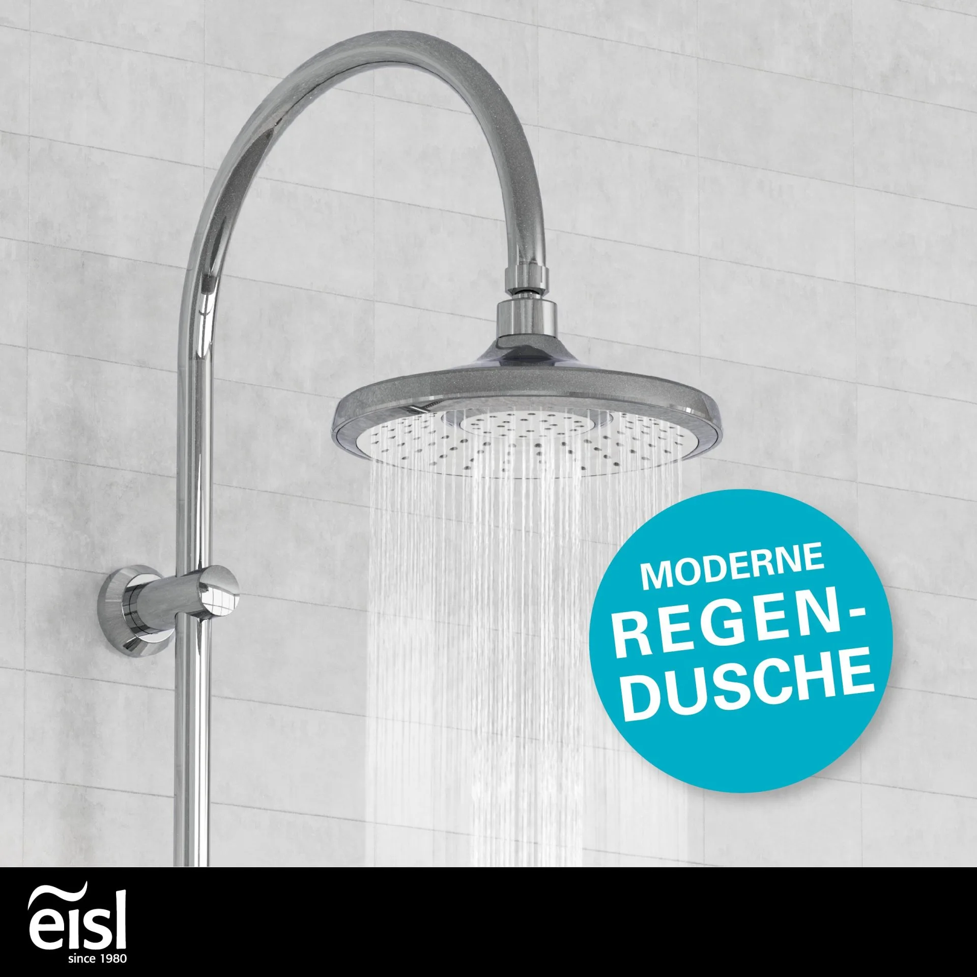 EISL SOMMERREGEN Überkopf-Brauseset, Chrom