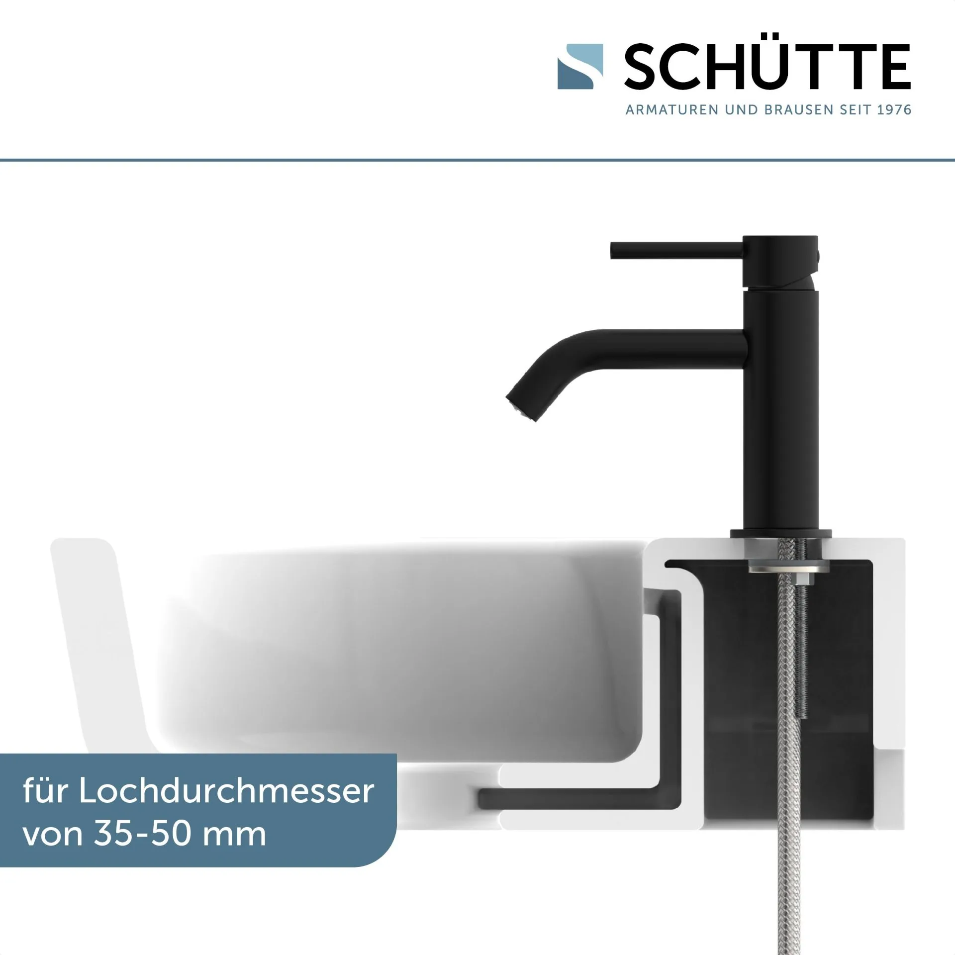 SCHÜTTE ARAGON Standventil, Schwarz matt