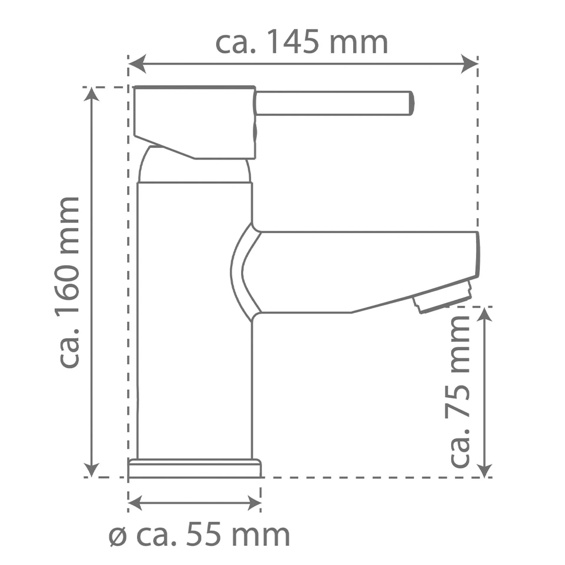 Schütte ATLANTA Waschtischarmatur, Chrom