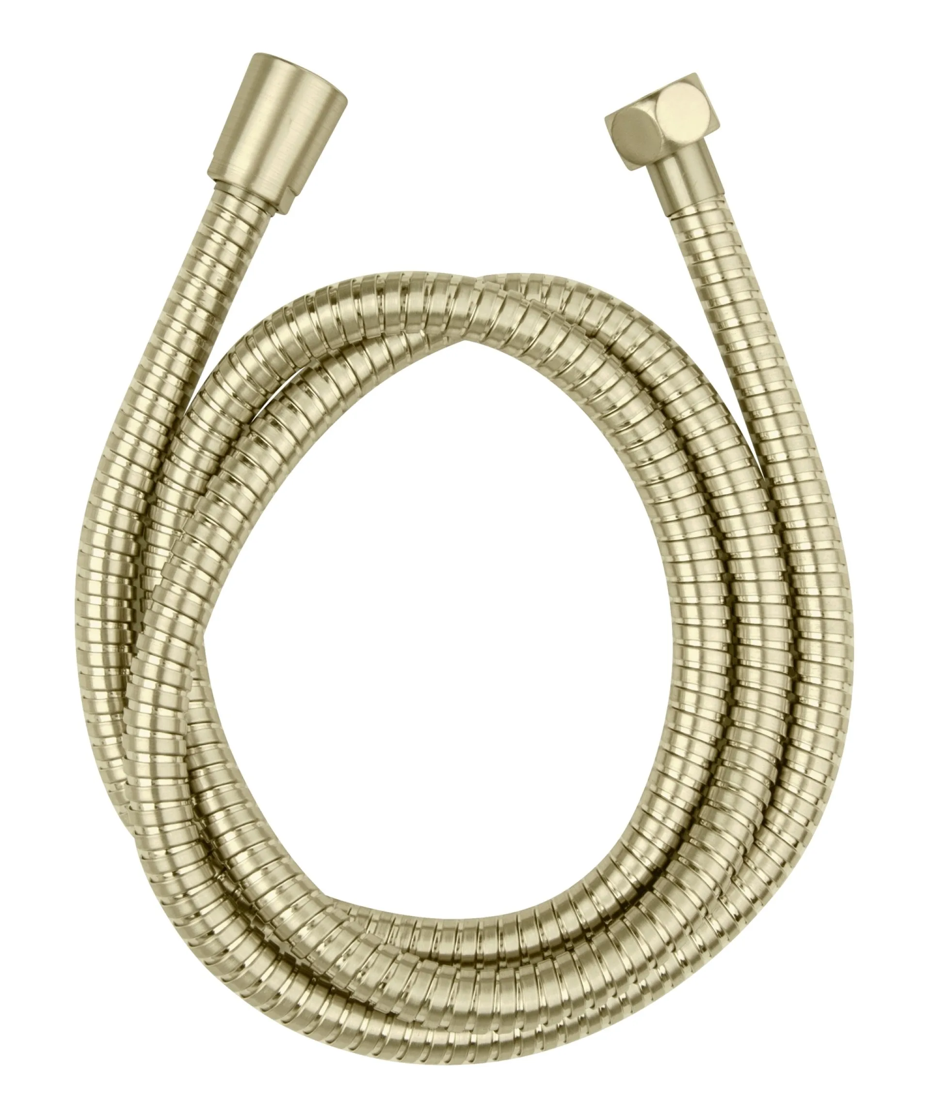 WENKO BRASS Duschschlauch 150 cm, Gold, 1/2" Standardanschluss + Trinkwasserzulassung