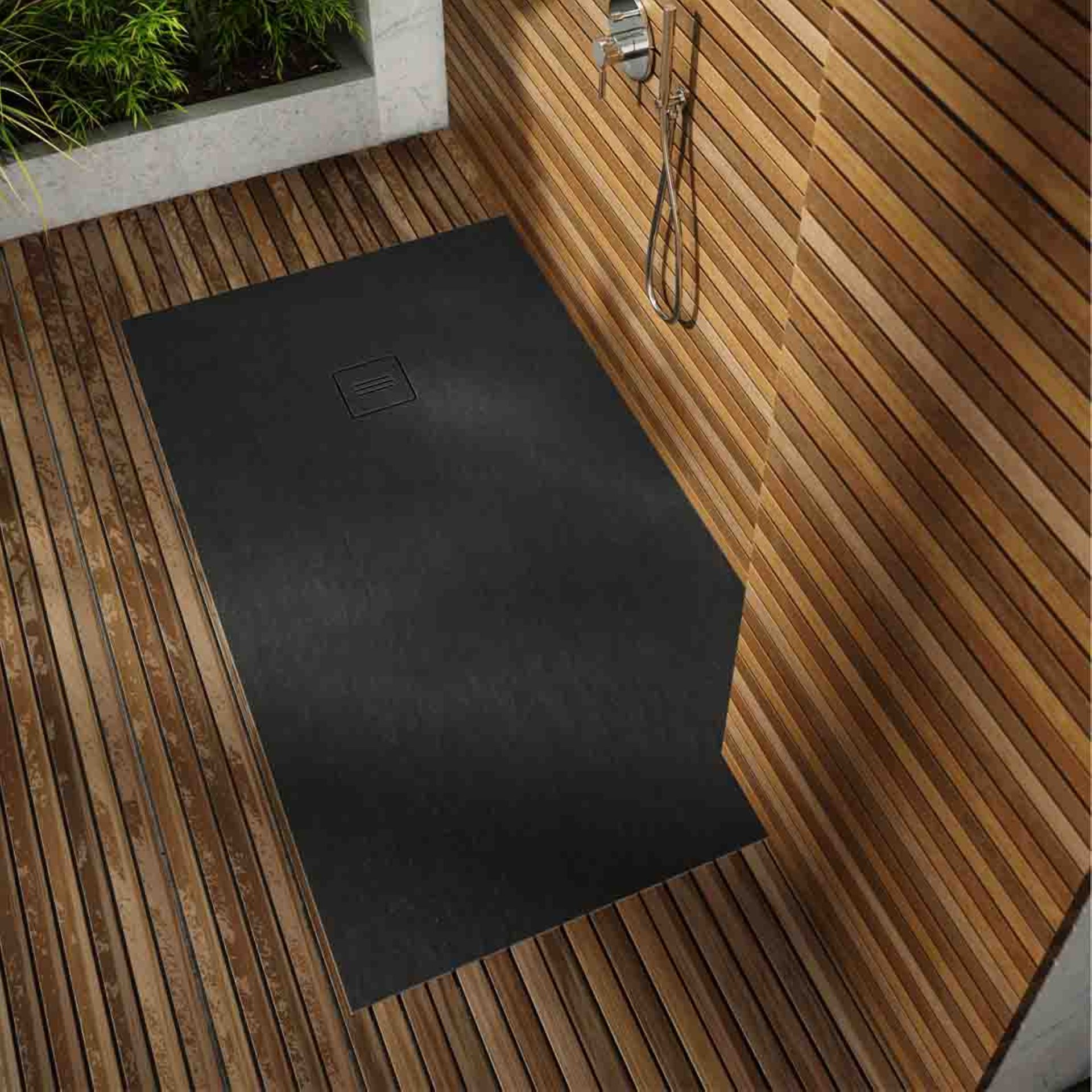 Aedler, Duschwanne Stabildense(+) Hercul Black Scale 90x140x3,5