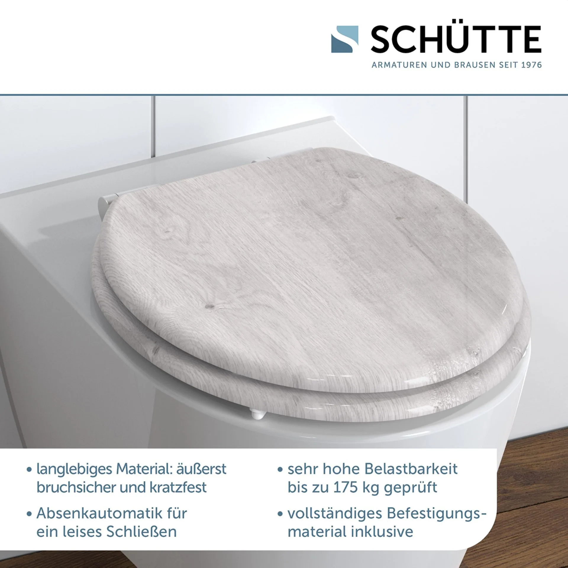 Schütte LIGHT WOOD WC-Sitz, mit Absenkautomatik