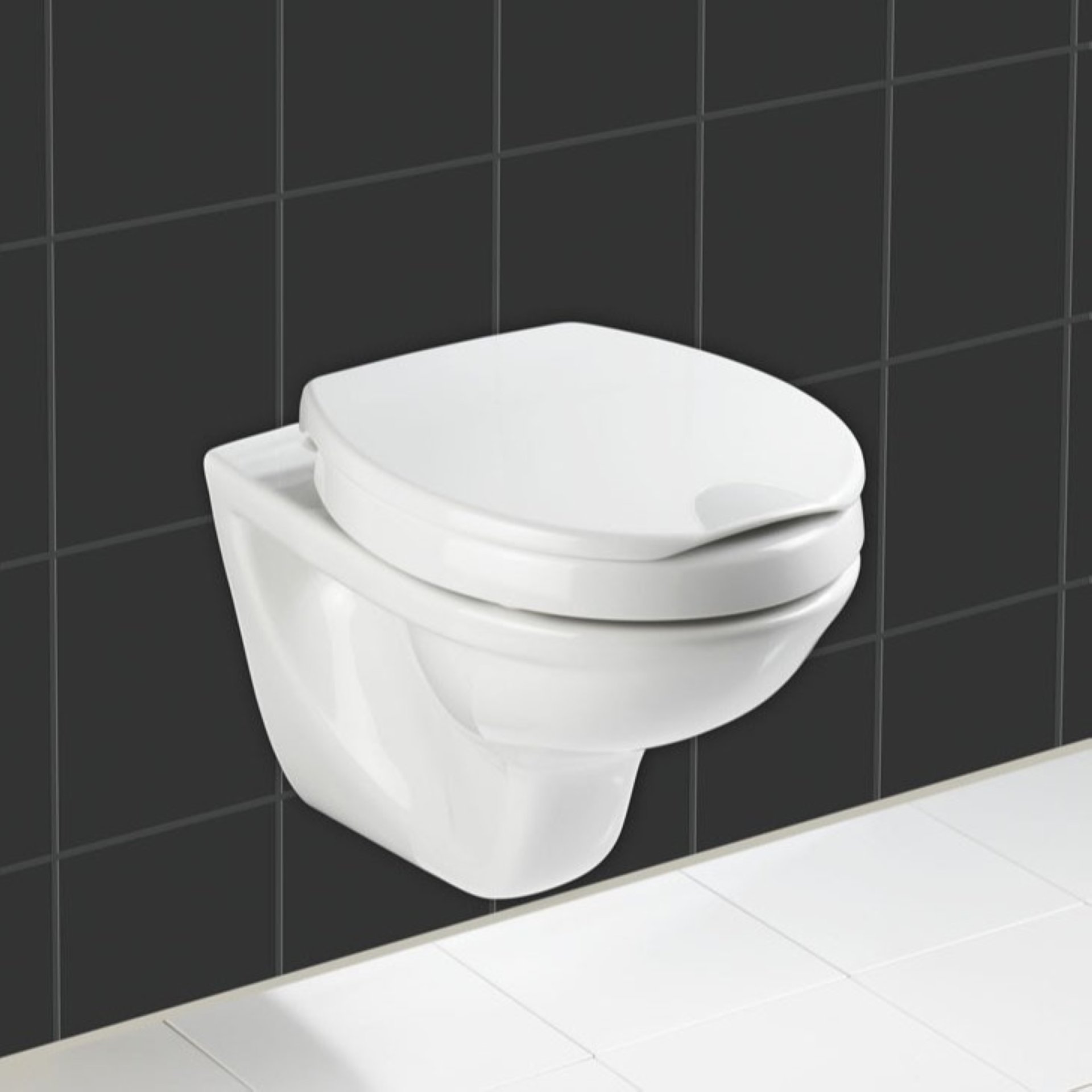 WENKO SECURA COMFORT WC-Sitz, Weiß, 200 kg Tragkraft, 5 cm Sitzflächenerhöhung