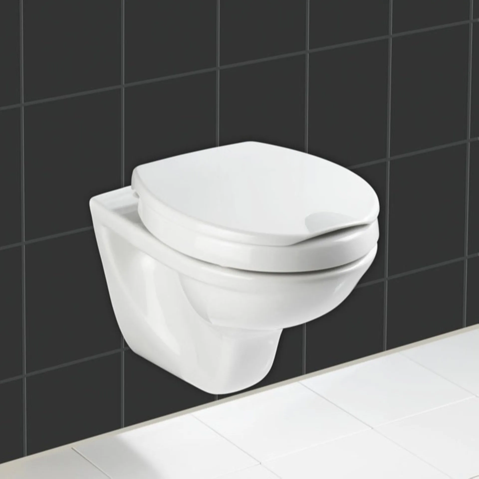 WENKO SECURA COMFORT WC-Sitz, Weiß, 200 kg Tragkraft, 5 cm Sitzflächenerhöhung