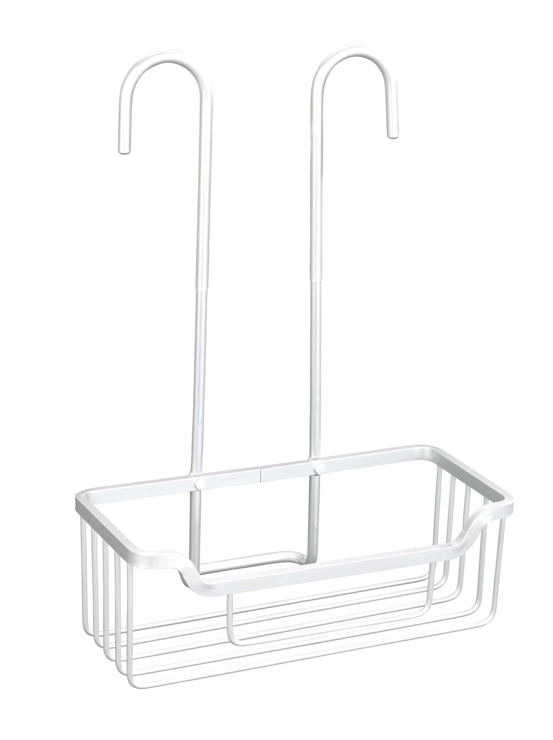 WENKO MILO Duschablage, Silber, Aluminium, zum Einhängen