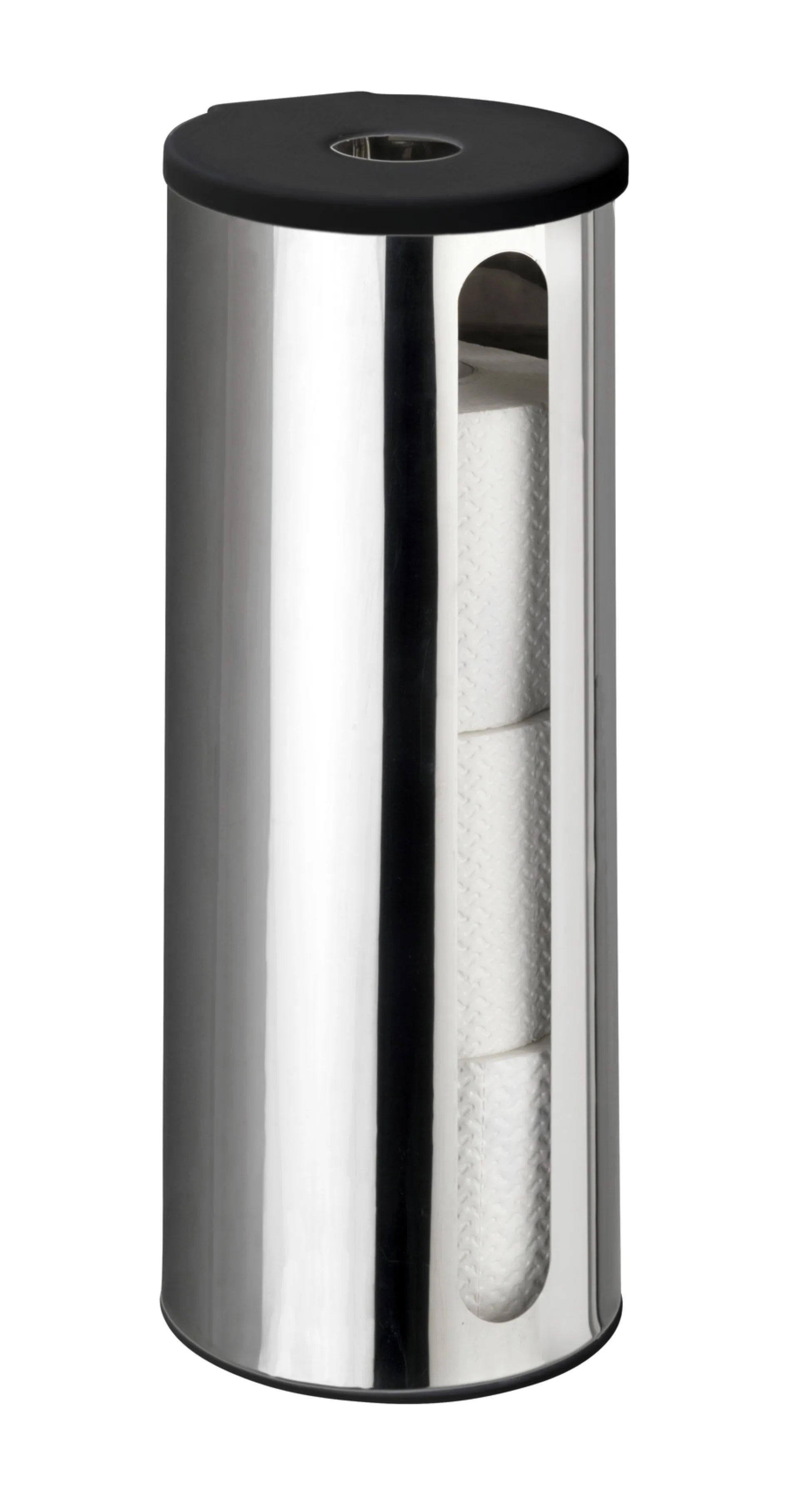 WENKO DETROIT Toilettenpapier Ersatzrollenhalter, Chrom glänzend, Edelstahl, Turbo-Loc®