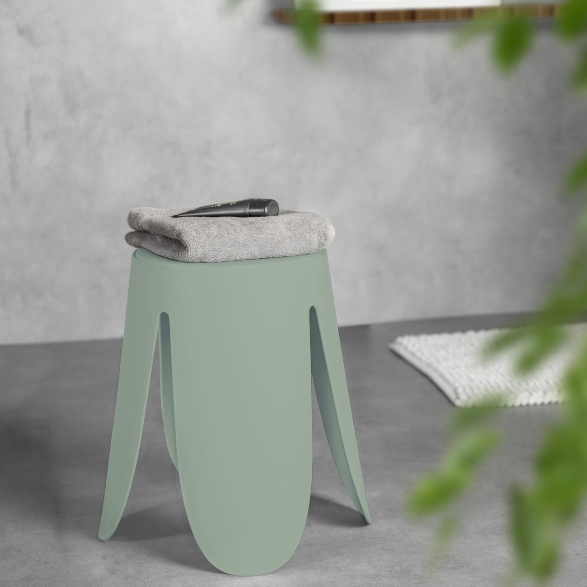 WENKO COMISO Badhocker, Grün matt