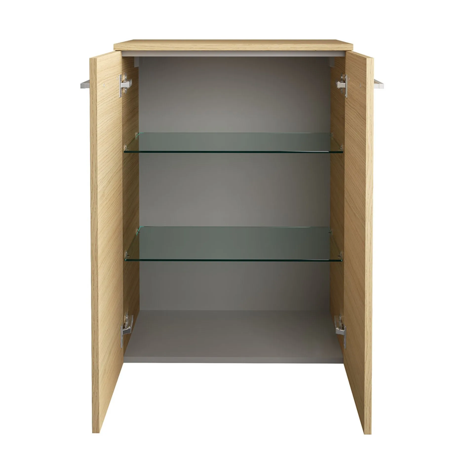 FACKELMANN B.STYLE Doppel Midischrank 60 cm breit, Braun