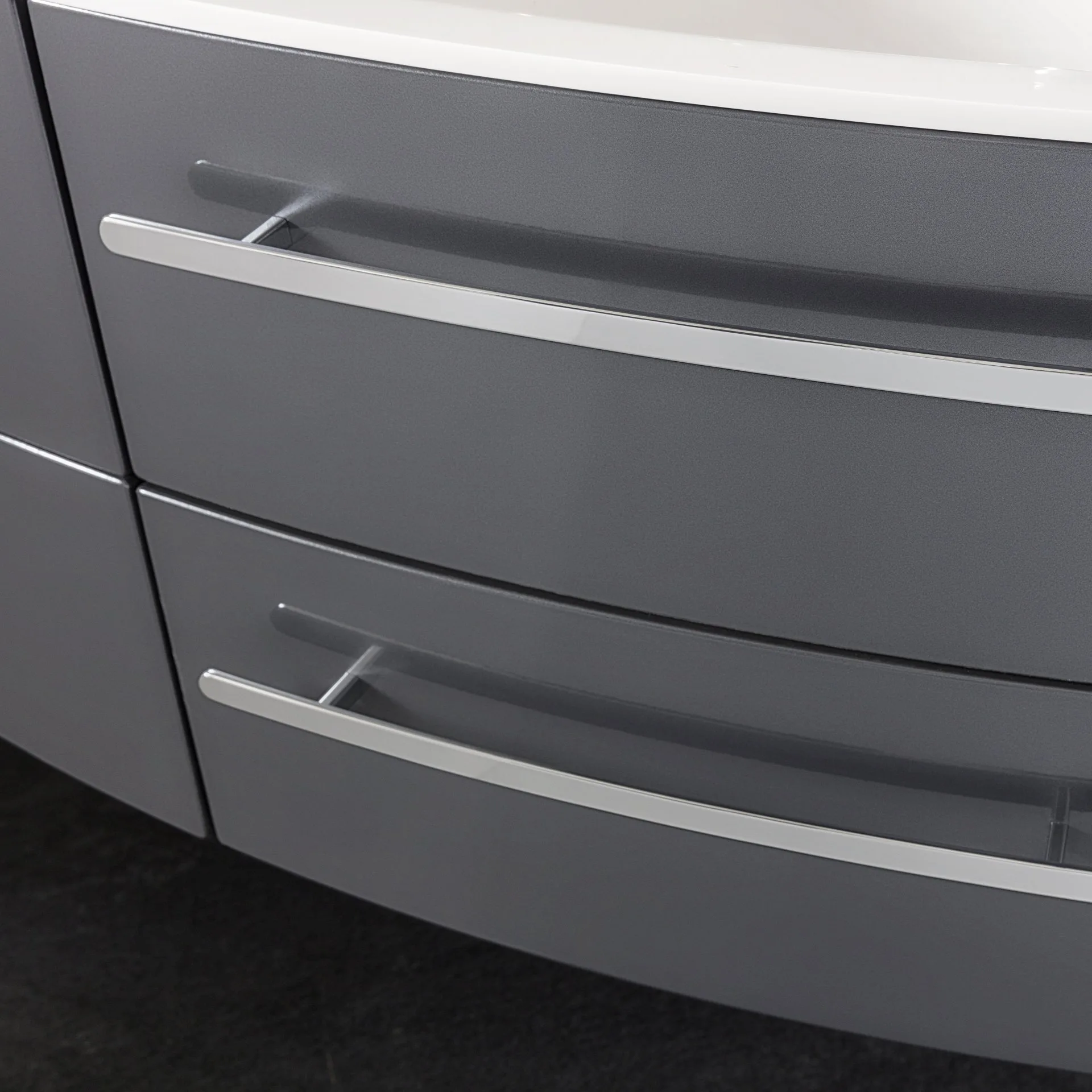 Lanzet Classico Doppel-Waschtischunterschrank 140cm, Anthrazit