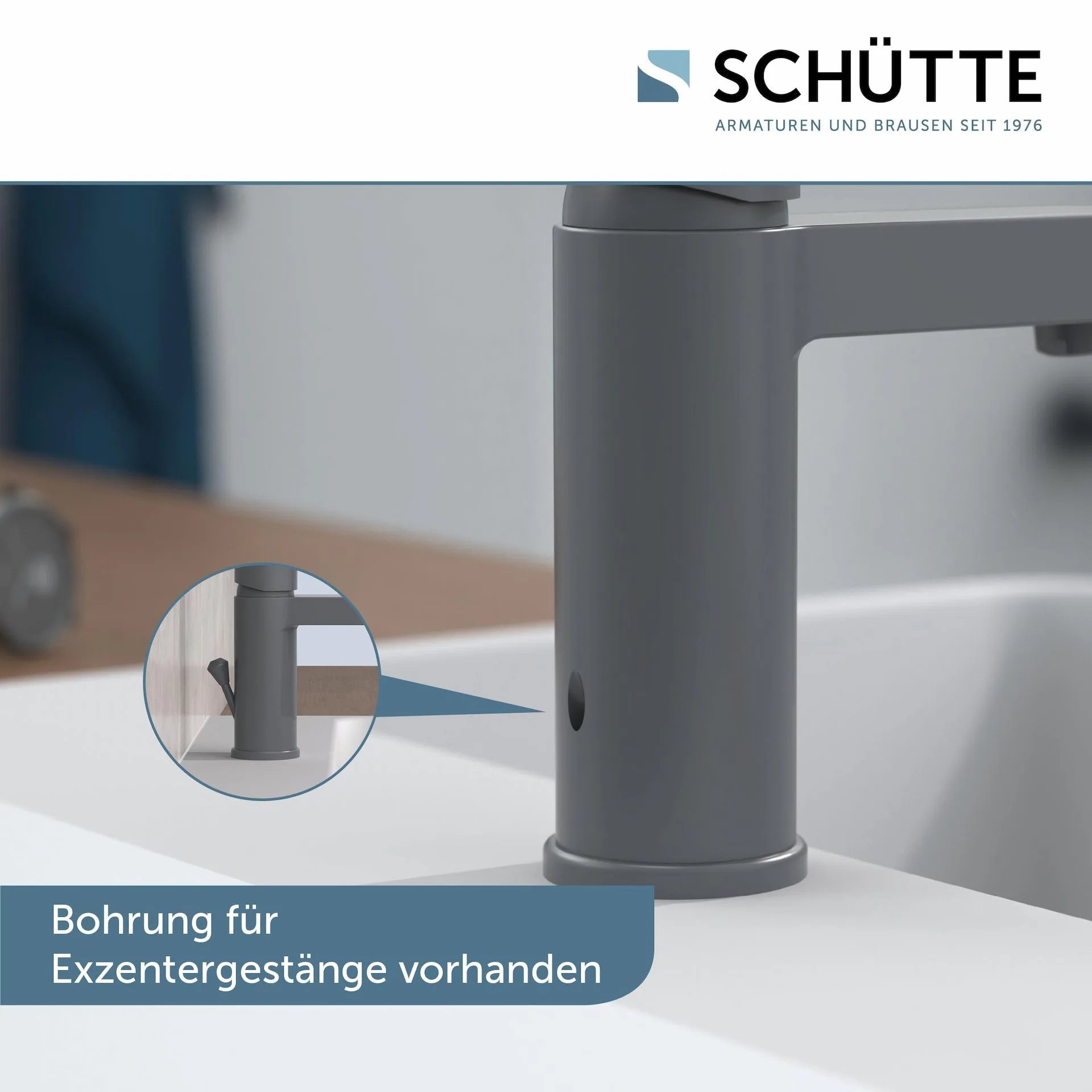 Schütte ELEPHANT Waschtischarmatur, Anthrazit matt
