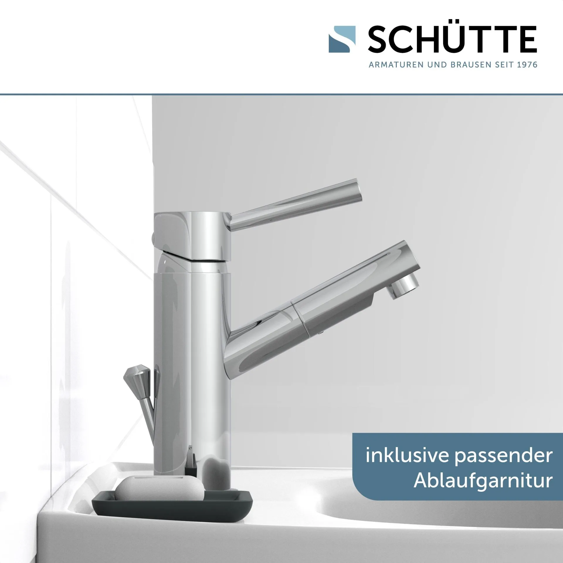 SCHÜTTE CORNWALL Waschtischarmatur, Chrom