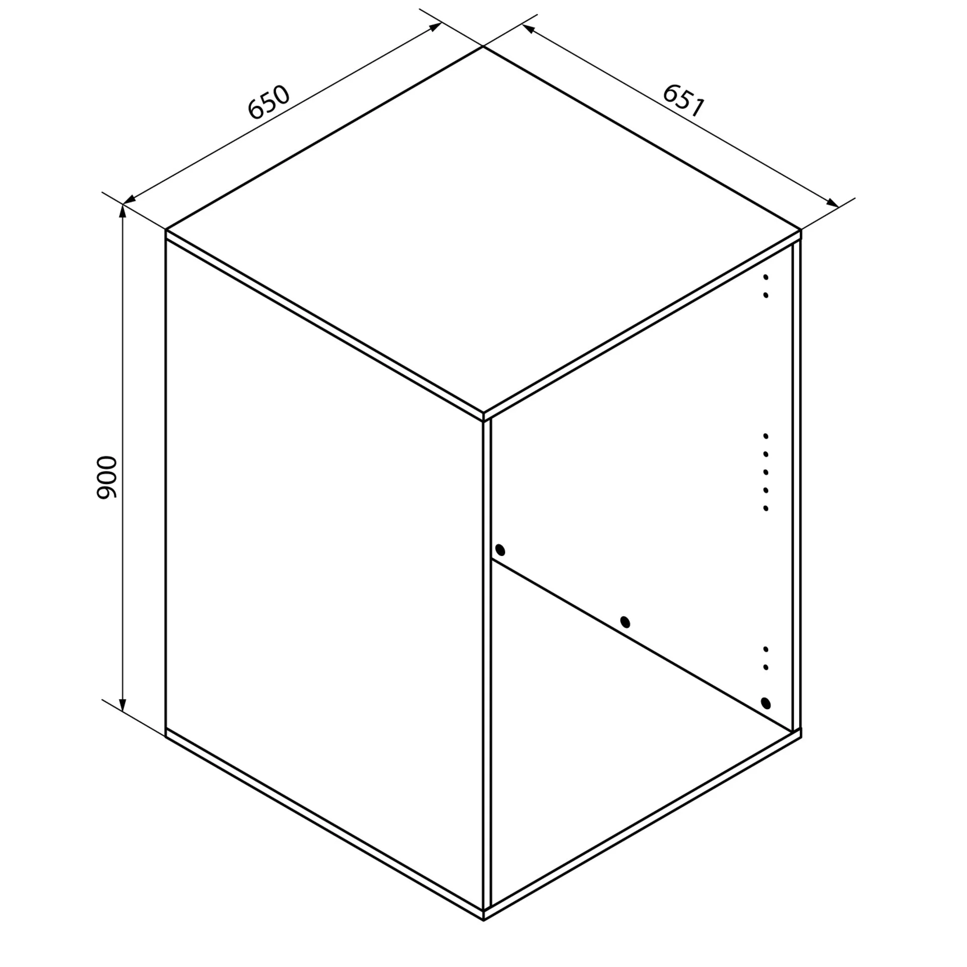 FACKELMANN Waschturm Set 2-teilig 65 cm breit, Weiß, Trockner-/Waschmaschinenschrank, mit verstellbaren Füßen + Aufsatz