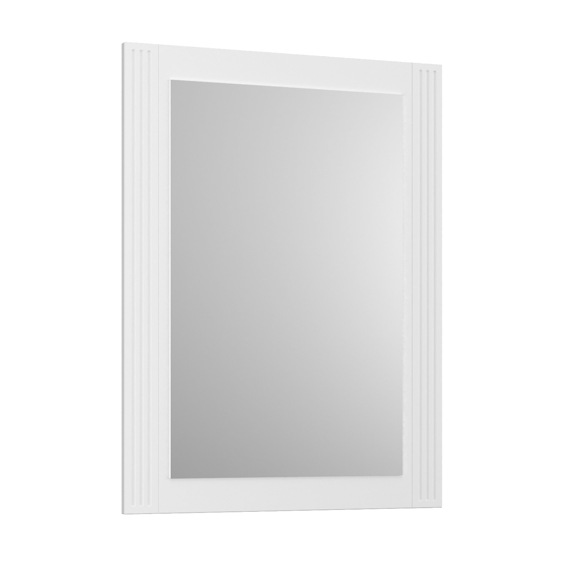 BADEDU RILA Spiegel 60 cm breit, Weiß matt