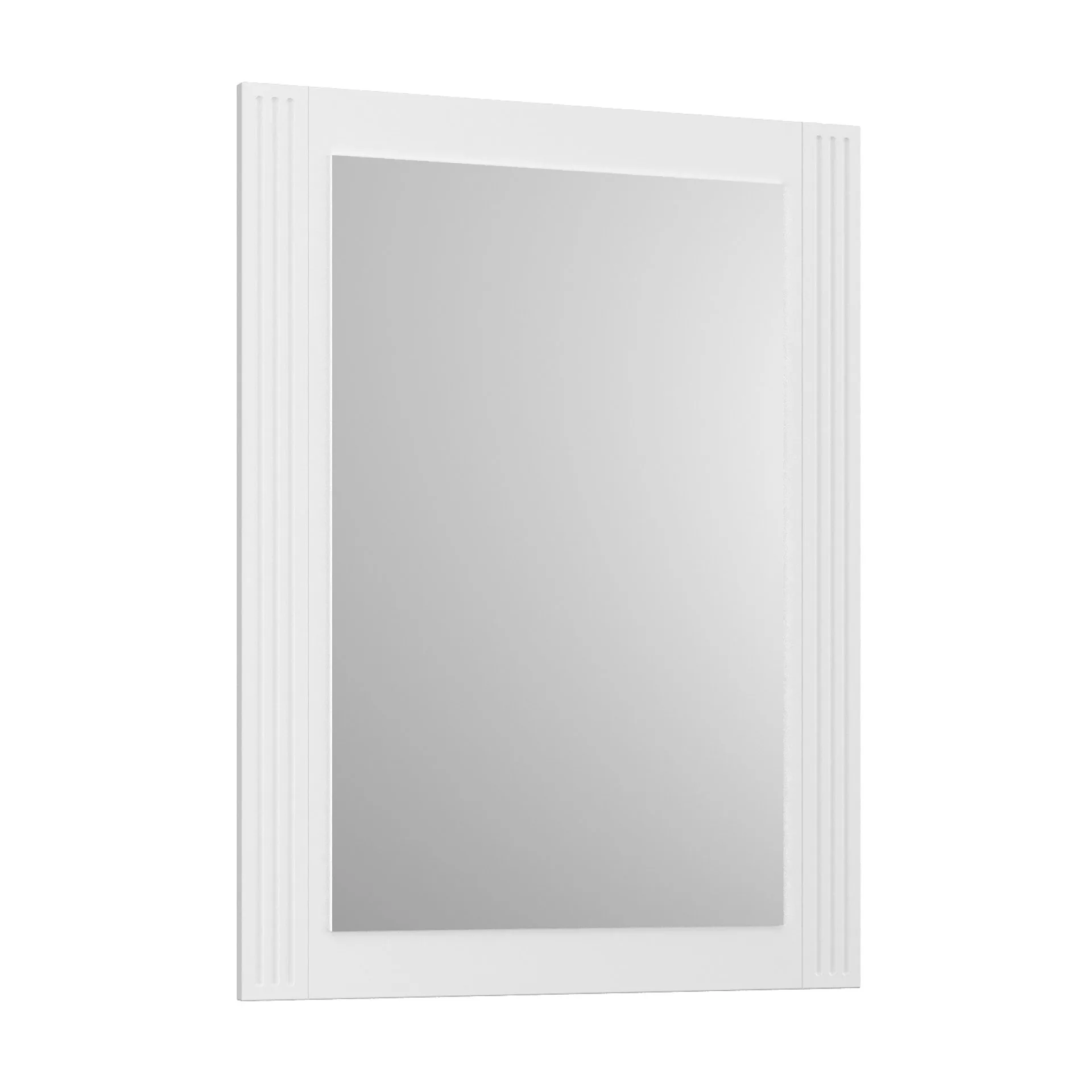 BADEDU RILA Spiegel 60 cm breit, Weiß matt