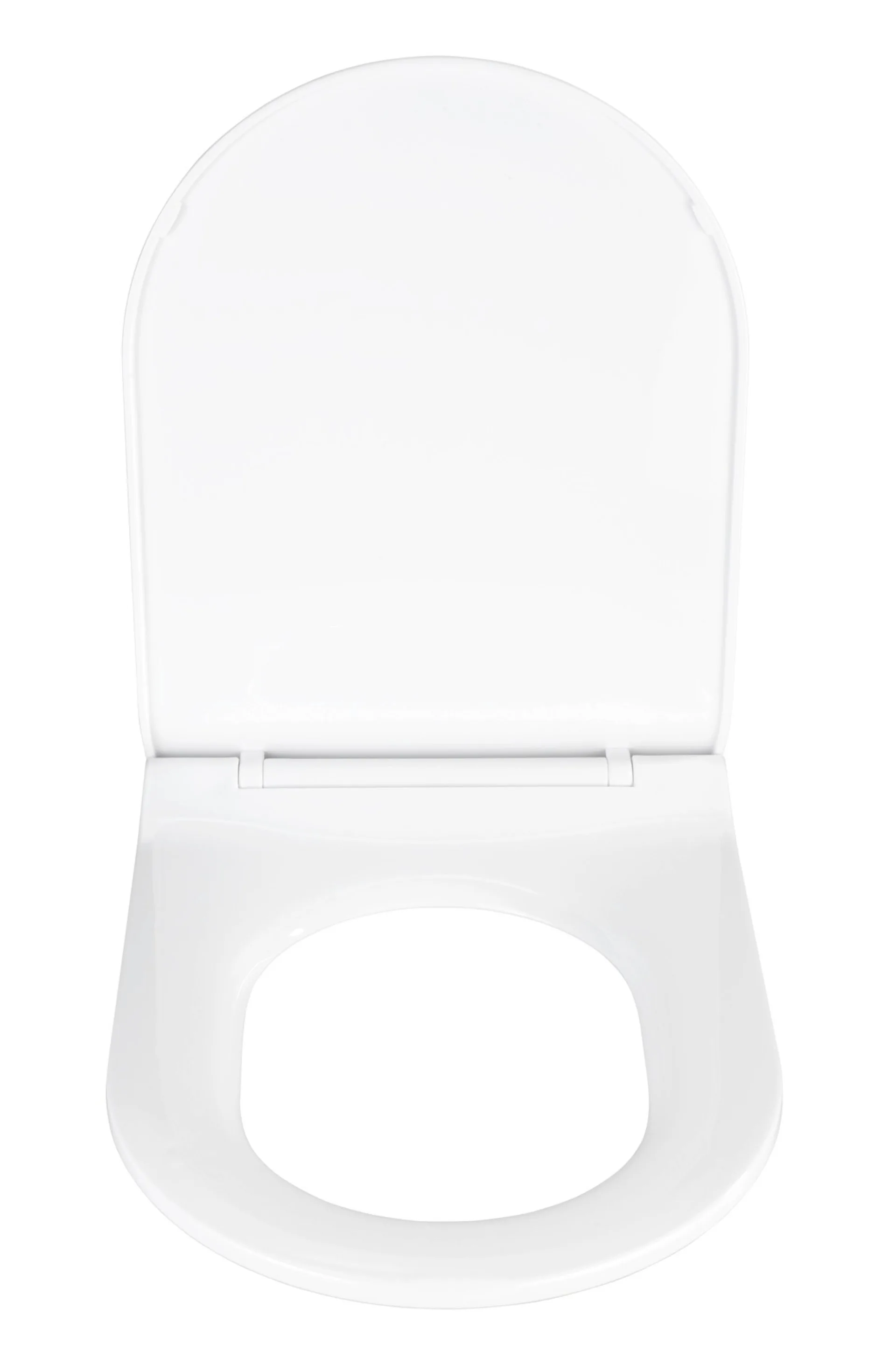 WENKO HABOS WC-Sitz, Weiß, Thermoplast, mit Absenkautomatik