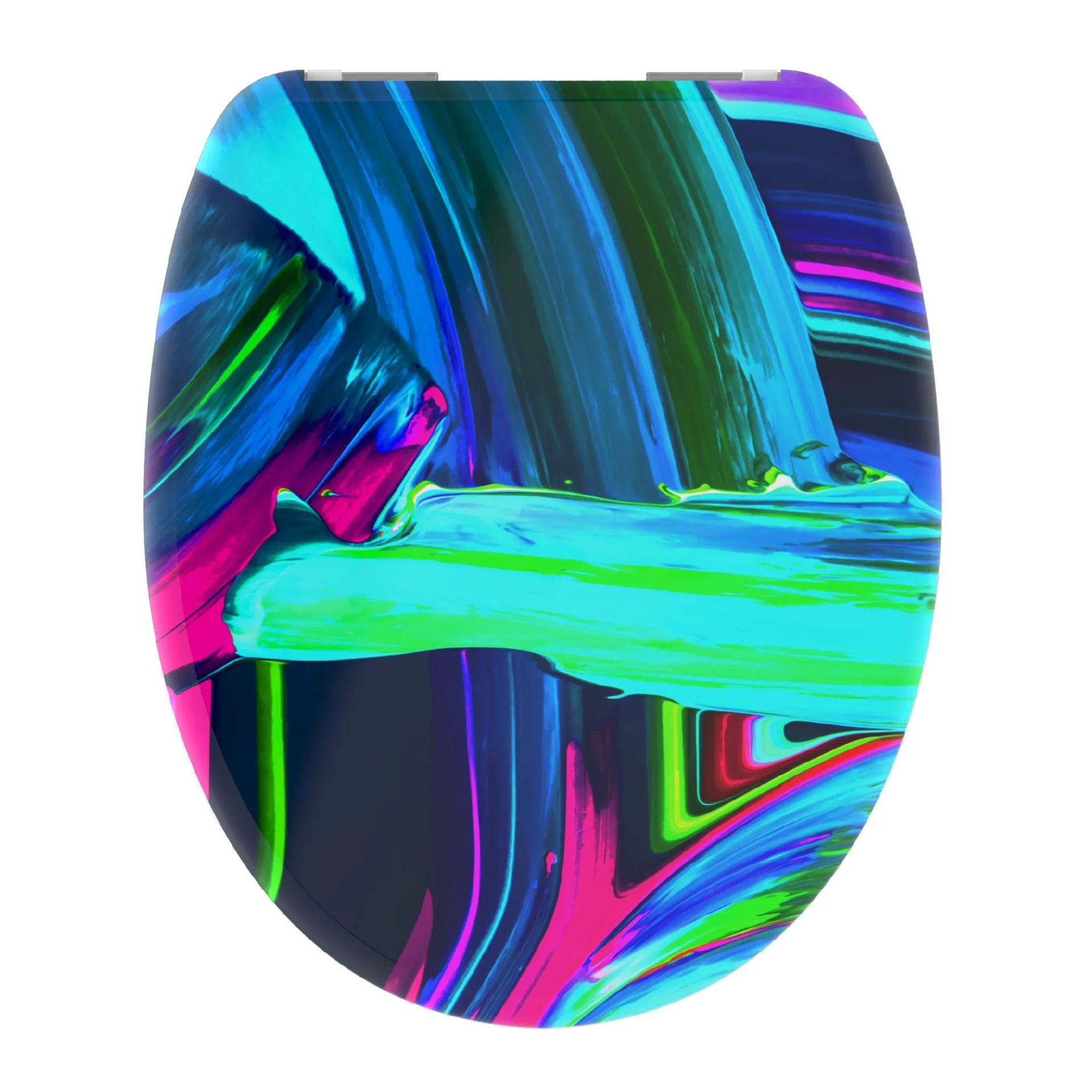 SCHÜTTE NEON PAINT WC-Sitz, Kunststoff, mit Absenkautomatik
