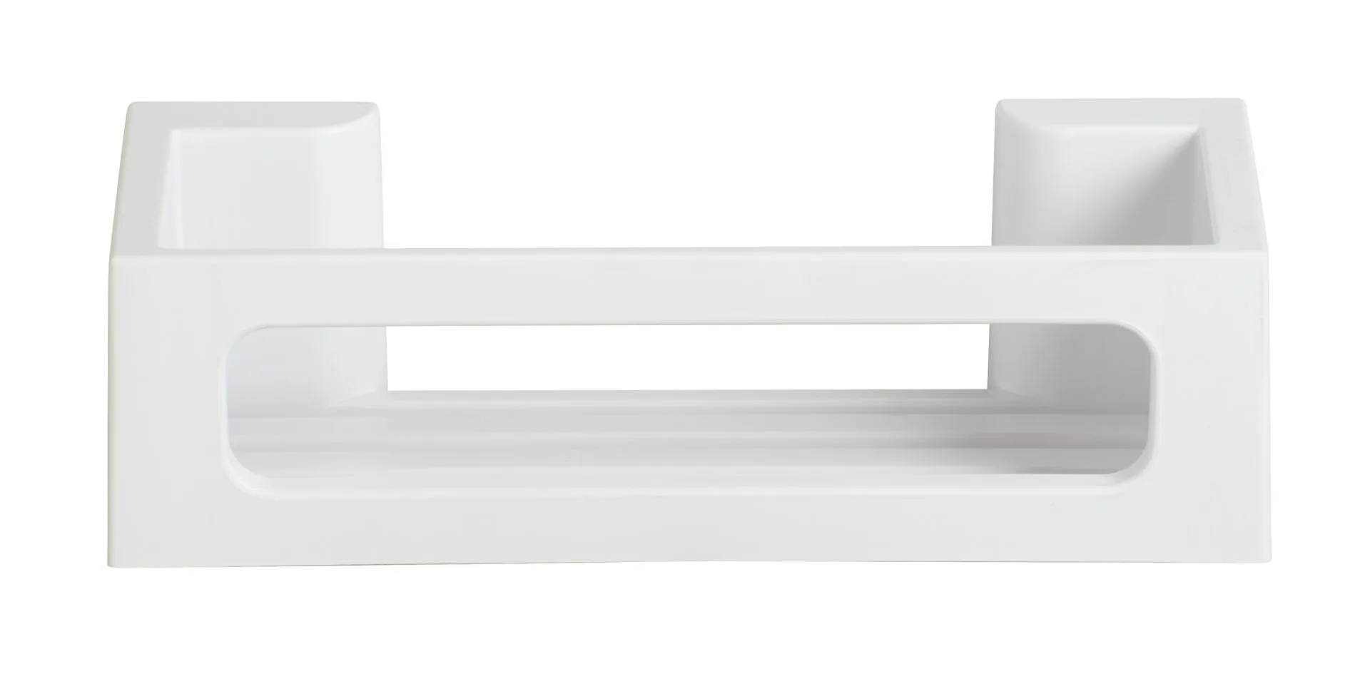 WENKO BRALIA Duschablage 30 cm breit, Weiß, Befestigen ohne Bohren