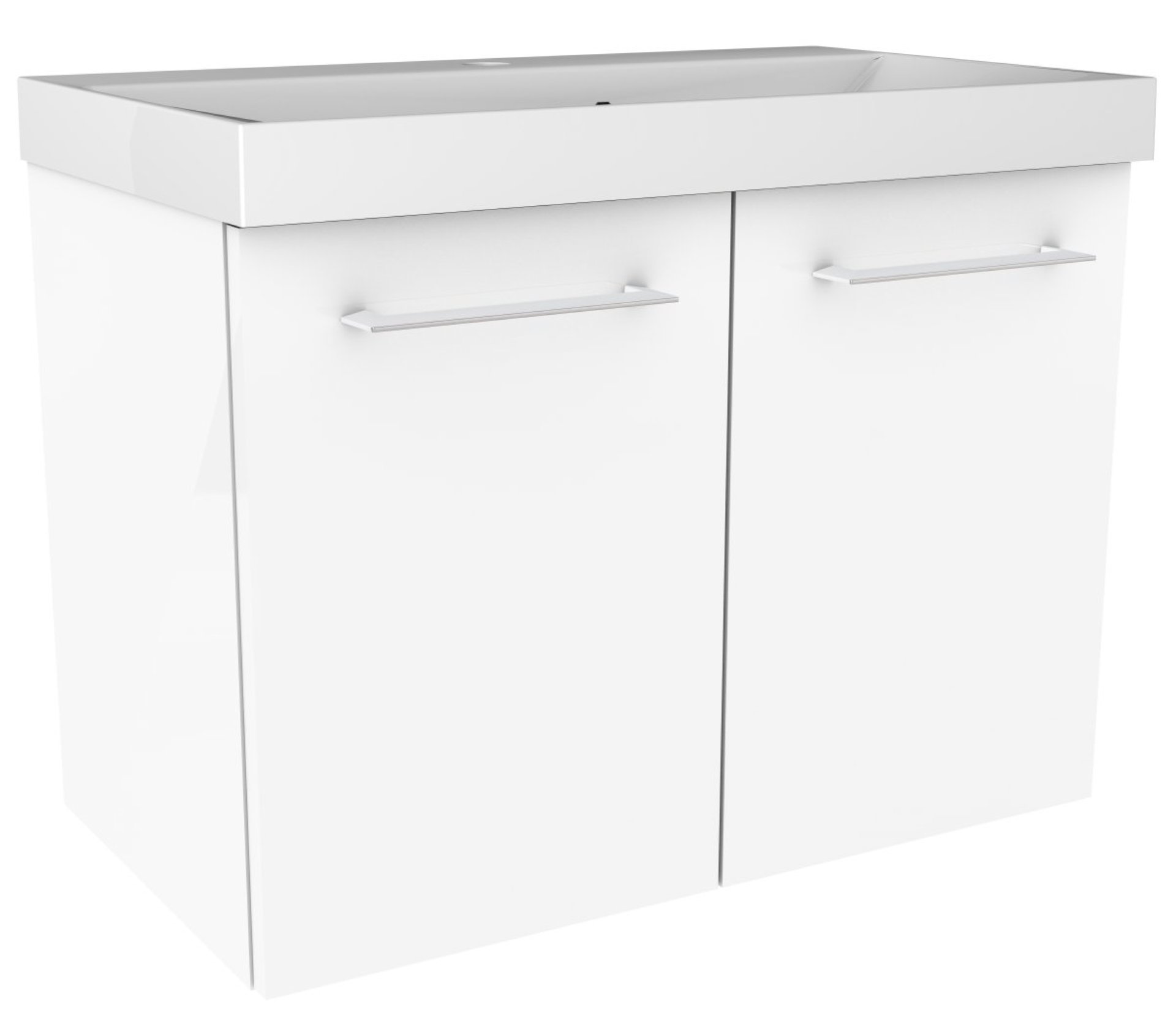 Fackelmann LIMA Waschtischunterschrank 60 cm, Weiß