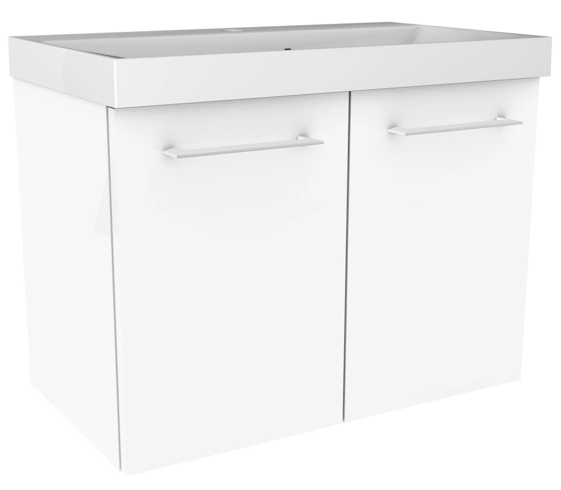 FACKELMANN LIMA Waschbeckenunterschrank 60 cm breit, Weiß
