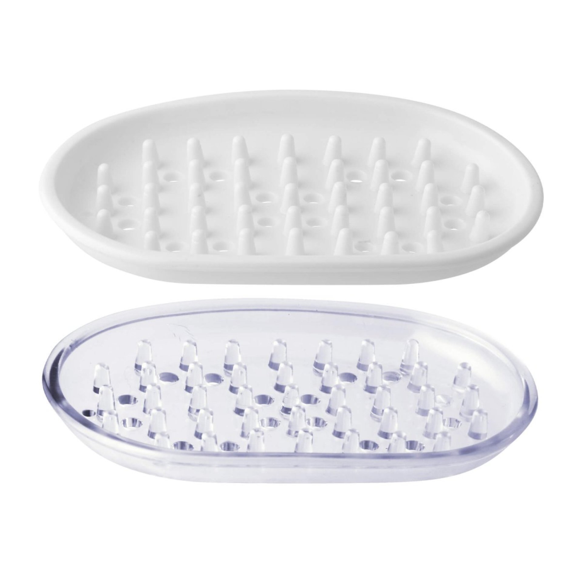 Fackelmann Seifenschale transparent oder weiß