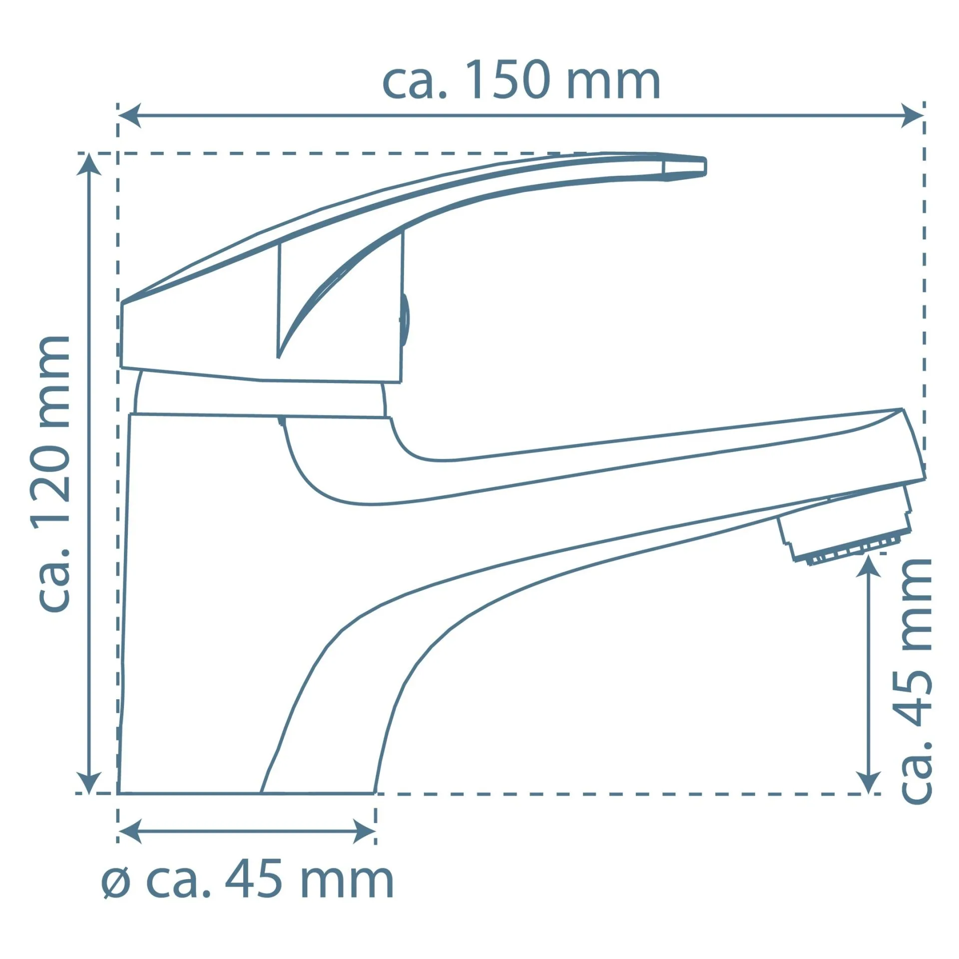 SCHÜTTE ORAZI Waschtischarmatur, Chrom, Niederdruck