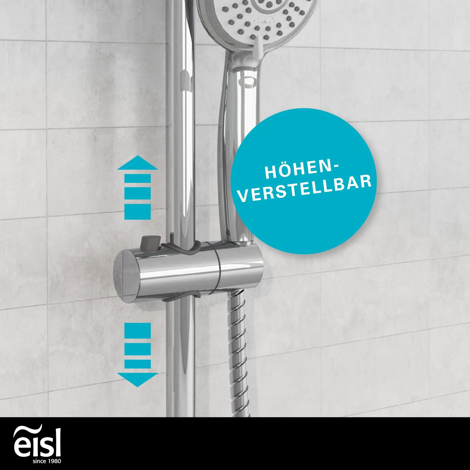 EISL SOMMERREGEN Überkopf-Brauseset, Chrom