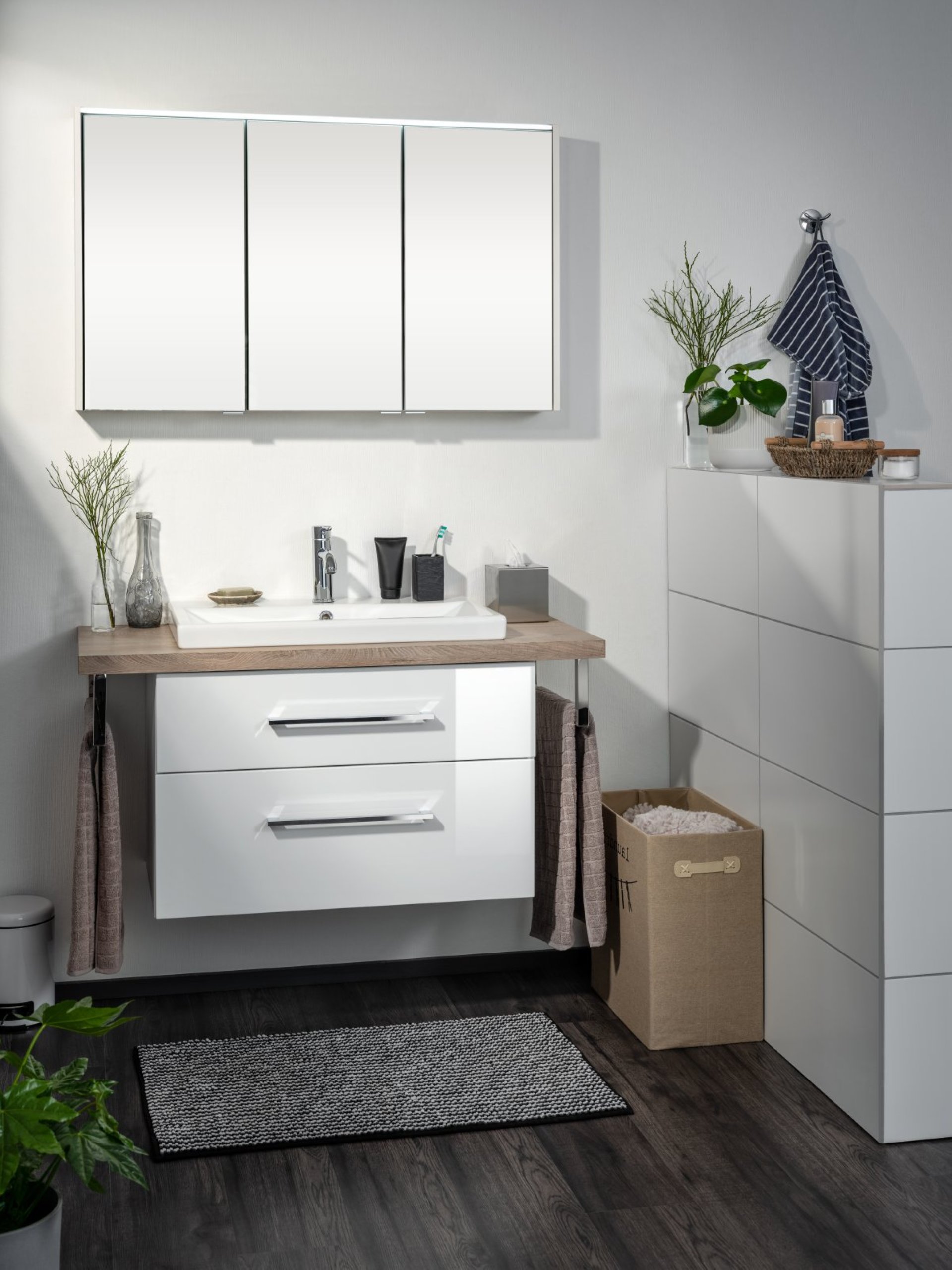 Fackelmann HYPE 3.0 Waschtischplatte 60 cm, Braun