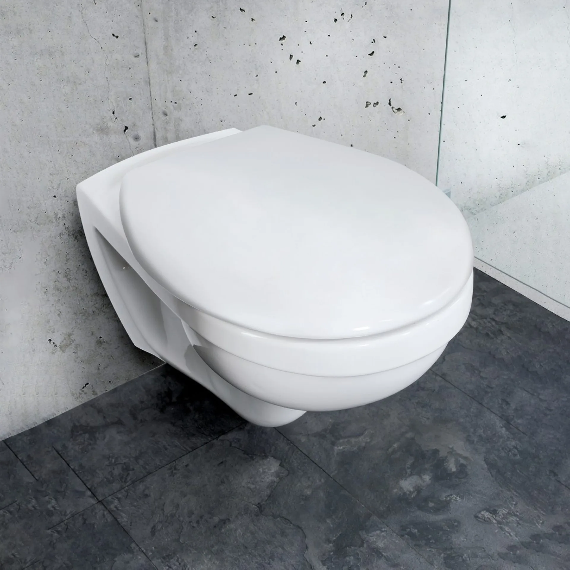 WENKO VORNO WC-Sitz, Weiß, mit Absenkautomatik