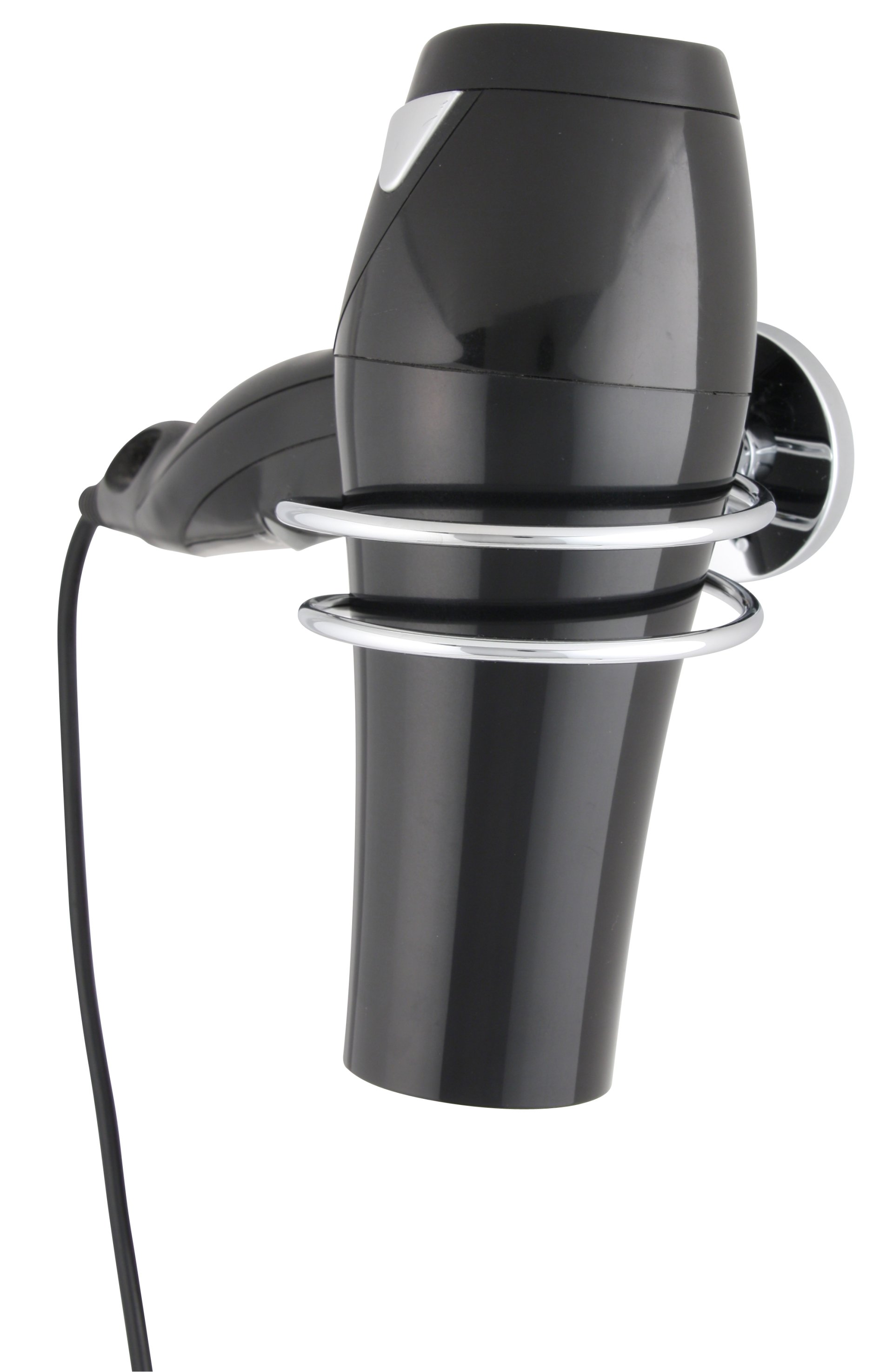 Fackelmann VISION Fönhalter, Chrom glänzend