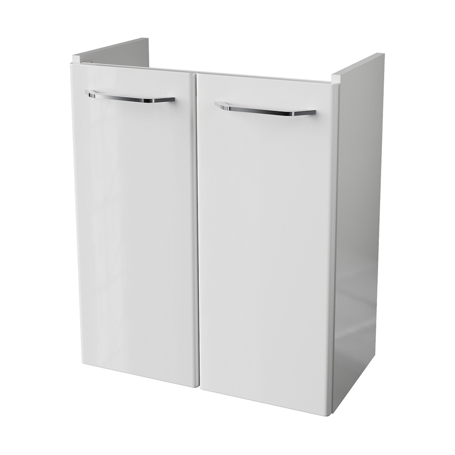 FACKELMANN MILANO Waschbeckenunterschrank Gäste WC 52 cm breit, Weiß