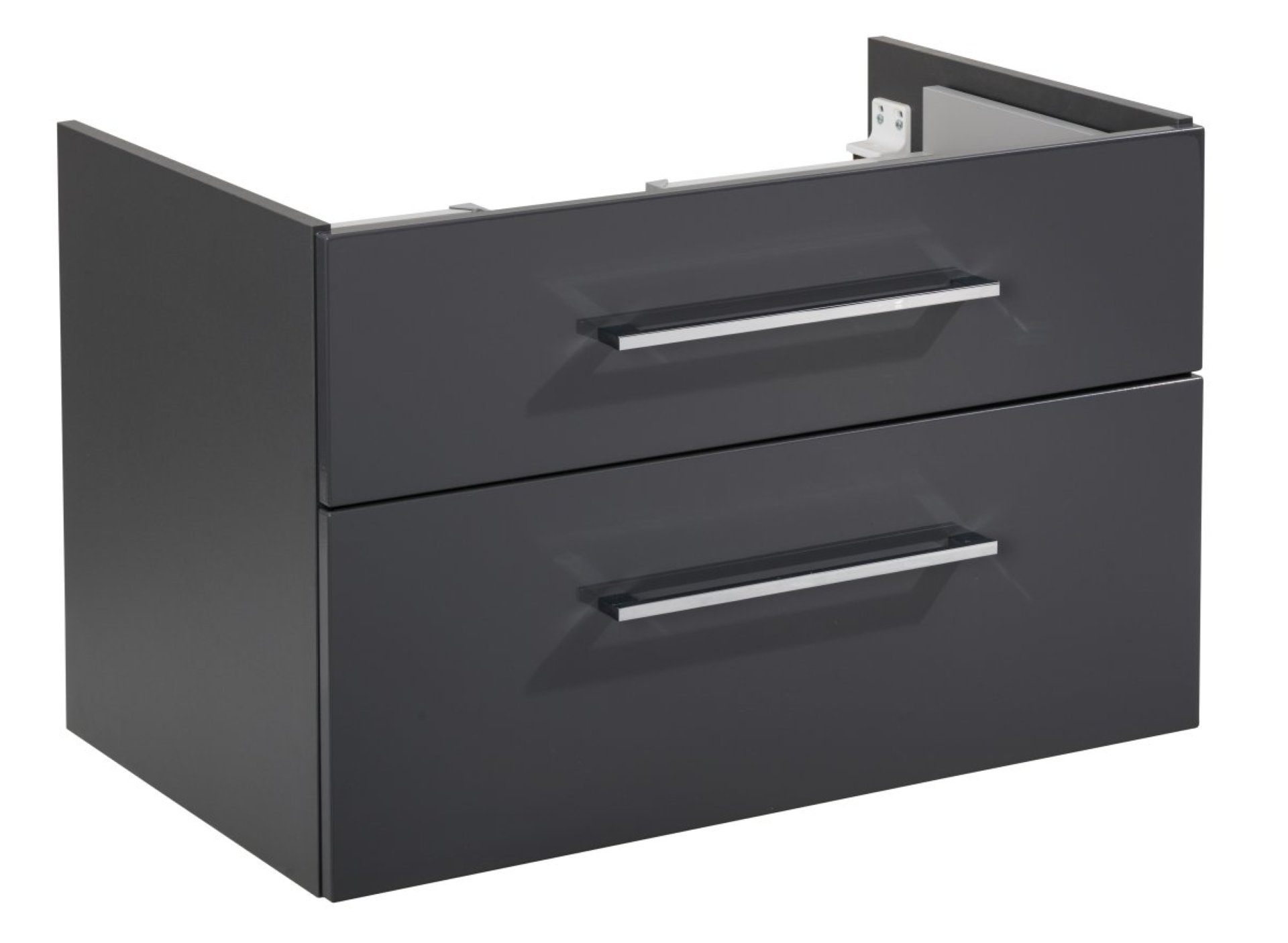 Fackelmann HYPE 3.0 Waschbeckenunterschrank 80 cm, Anthrazit, 2 Schubladen