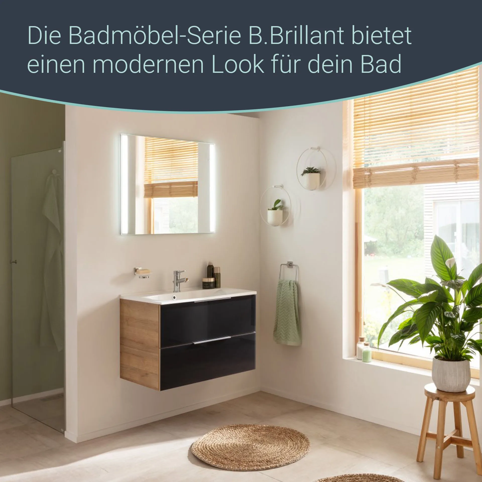FACKELMANN B.BRILLANT LED Spiegel 80 cm breit