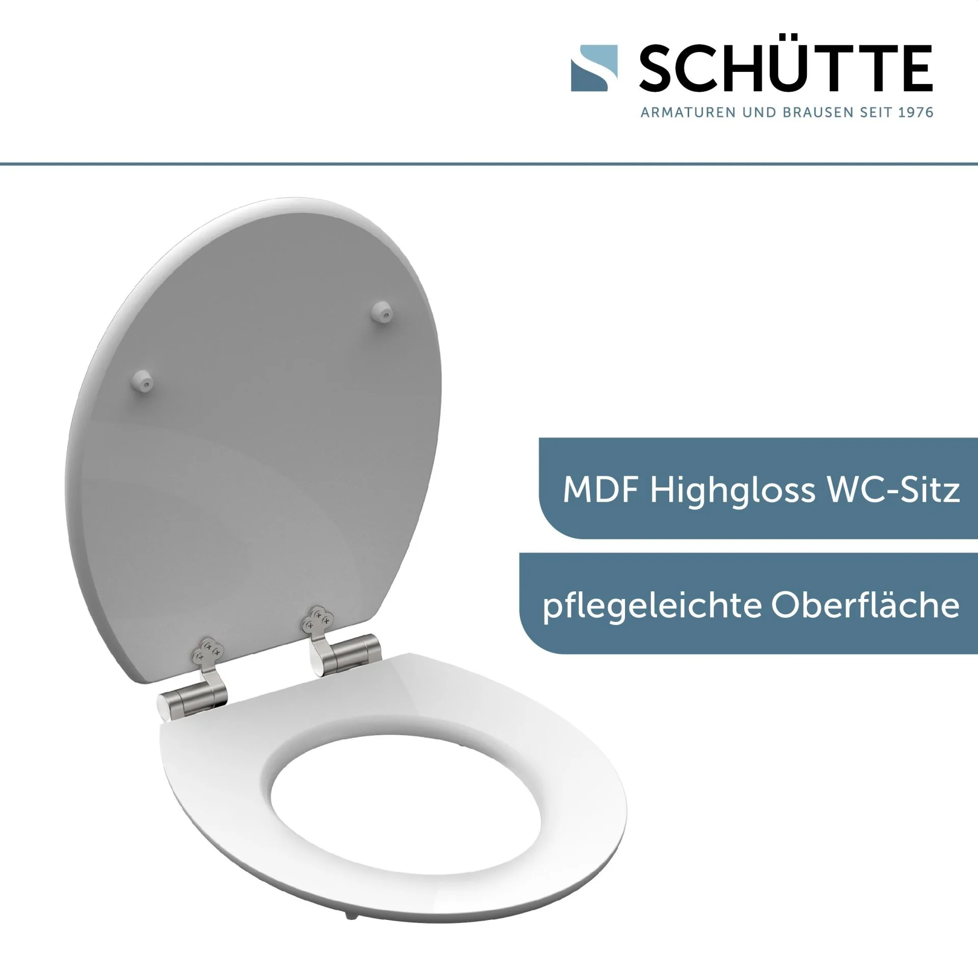 SCHÜTTE RED STARFISH WC-Sitz, MDF HG, mit Absenkautomatik