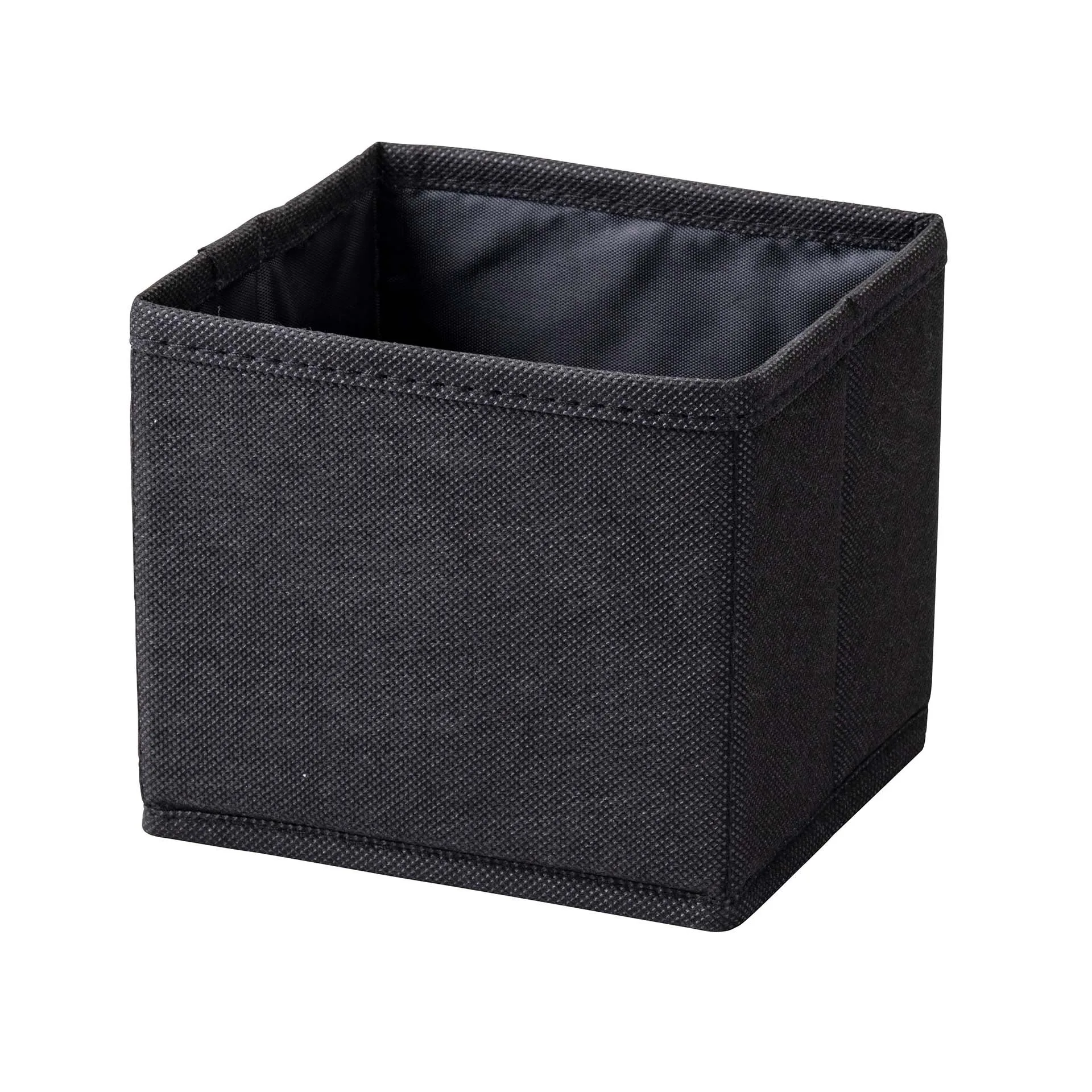 FACKELMANN Aufbewahrungskorb 14 cm breit, Schwarz, faltbar