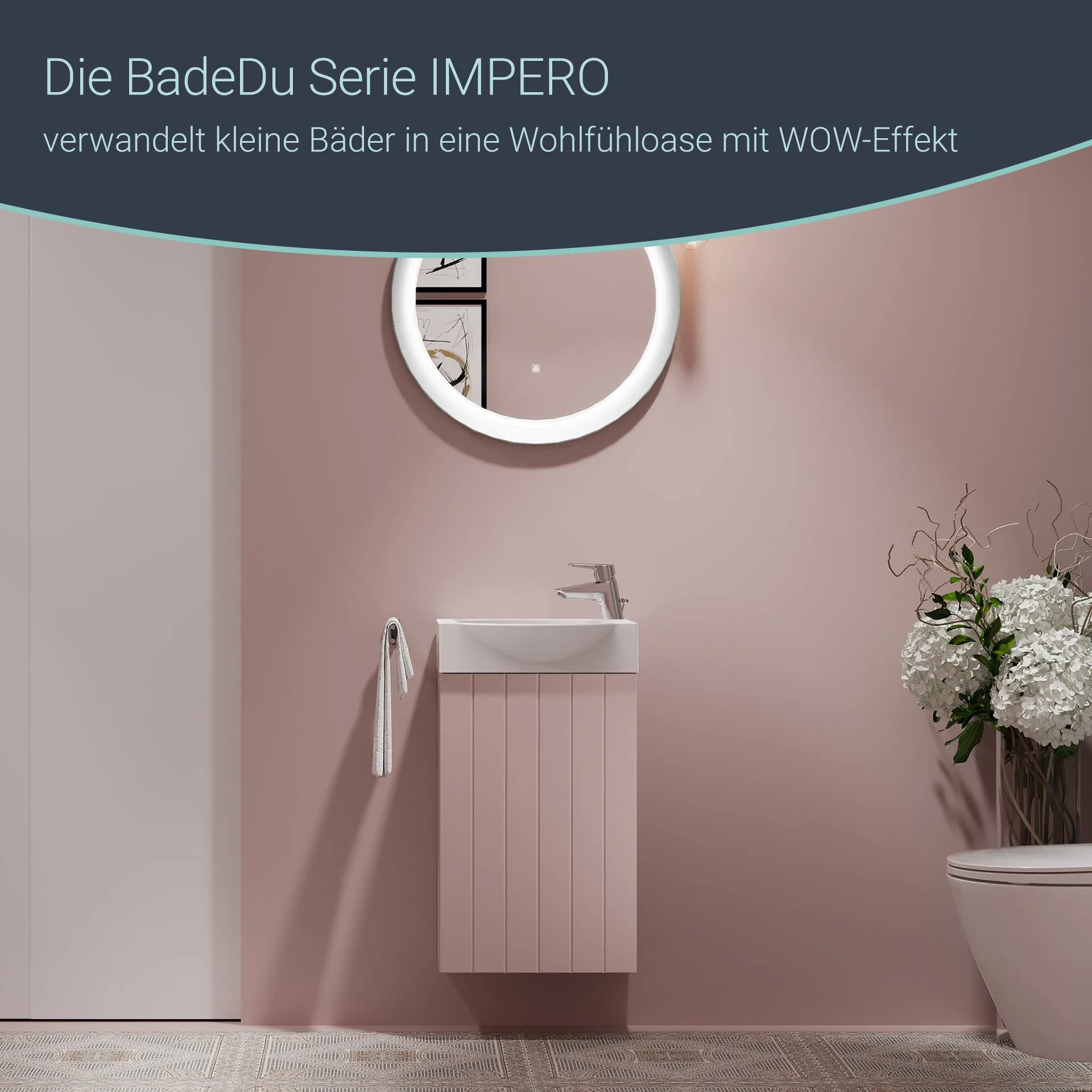 BADEDU IMPERO LED Spiegel Ø 60 cm, rund