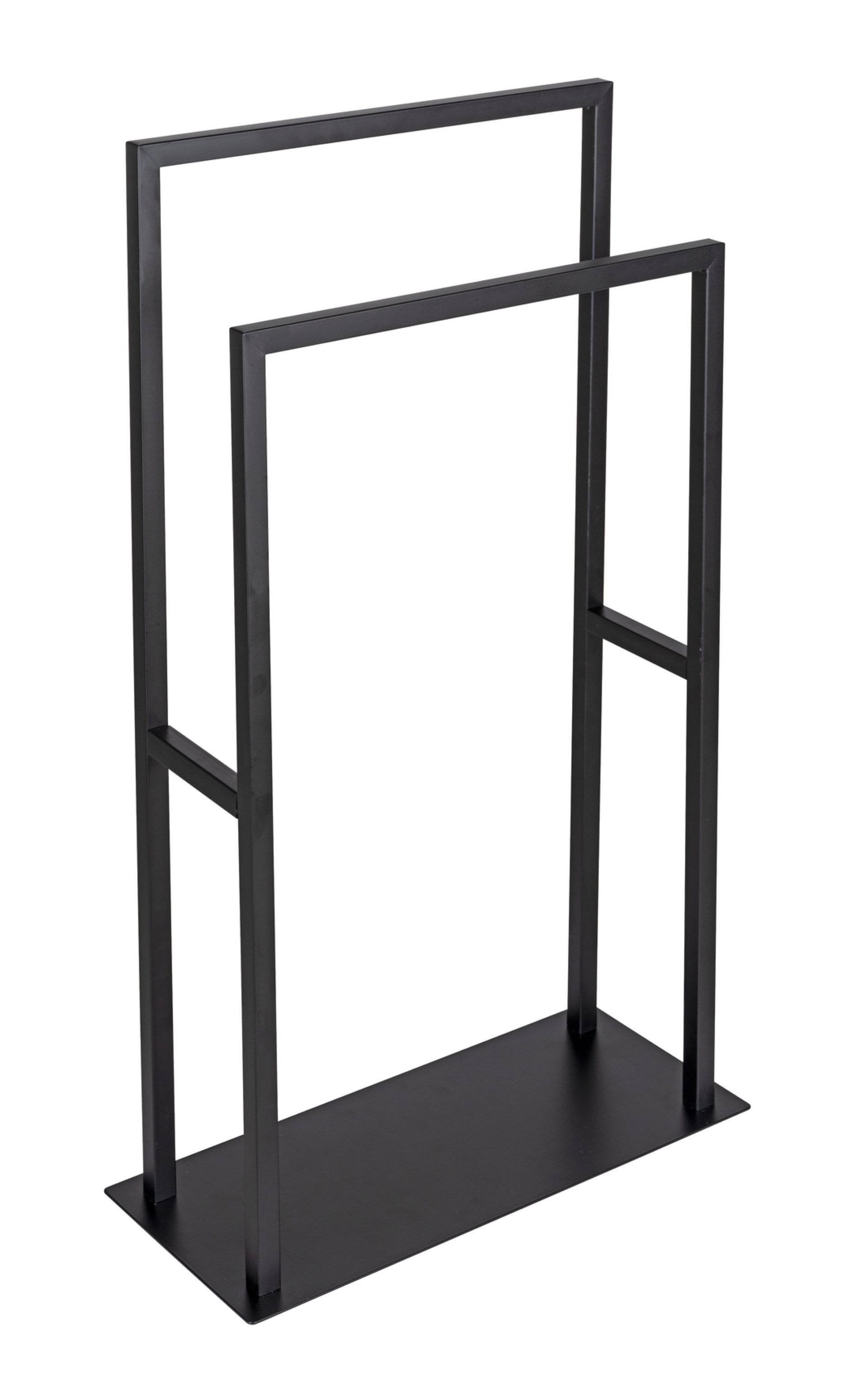 WENKO RIVALTANA Handtuchhalter, Schwarz, Edelstahl, stehend