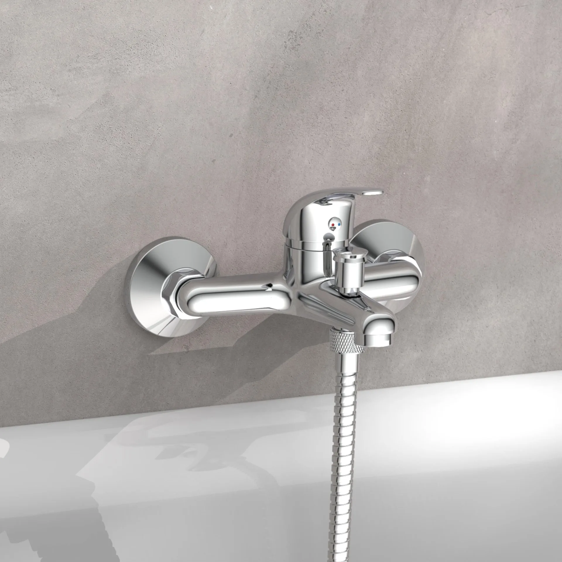 SCHÜTTE ATHOS PLUS Badewannenarmatur, Chrom