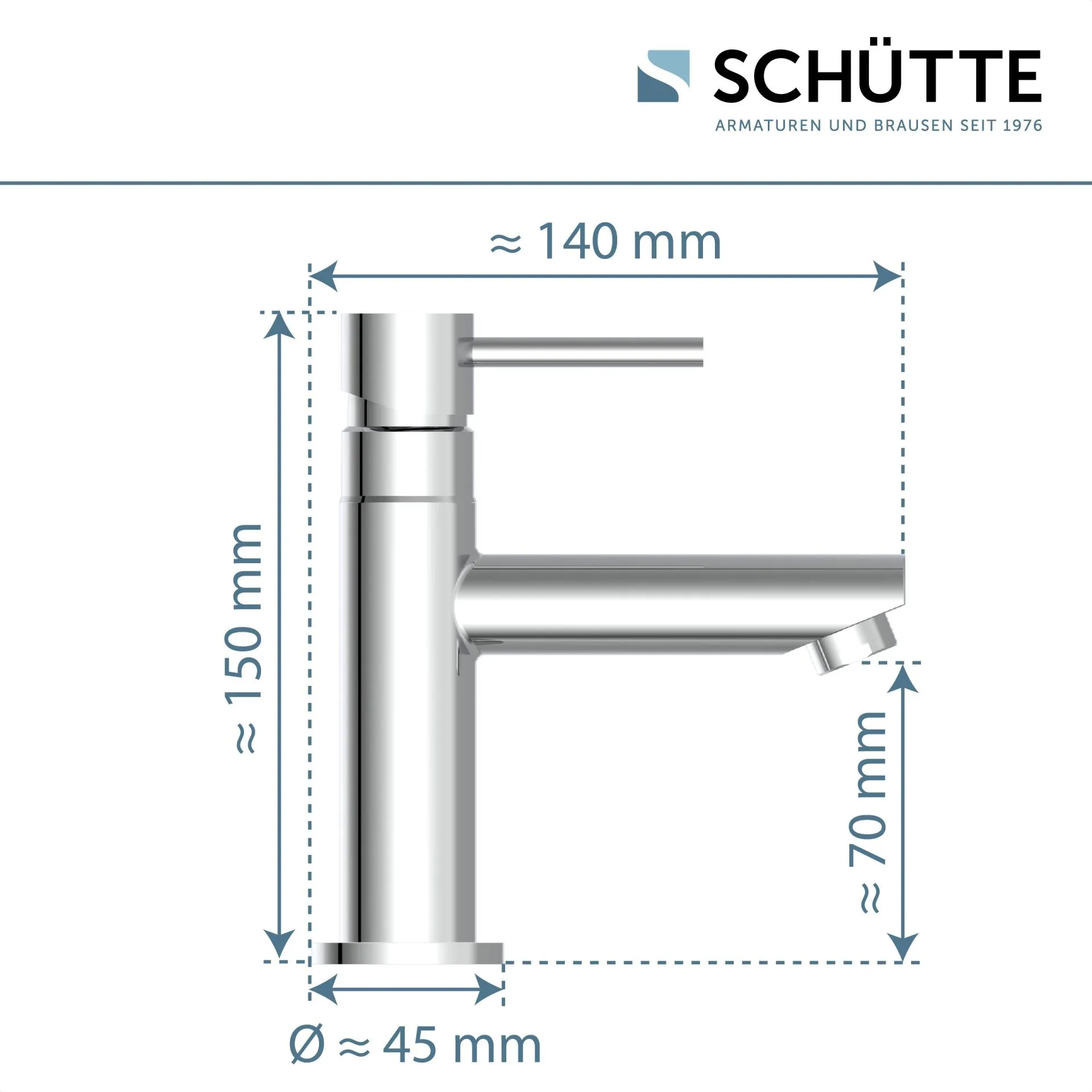 SCHÜTTE LAURANA Standventil, Chrom
