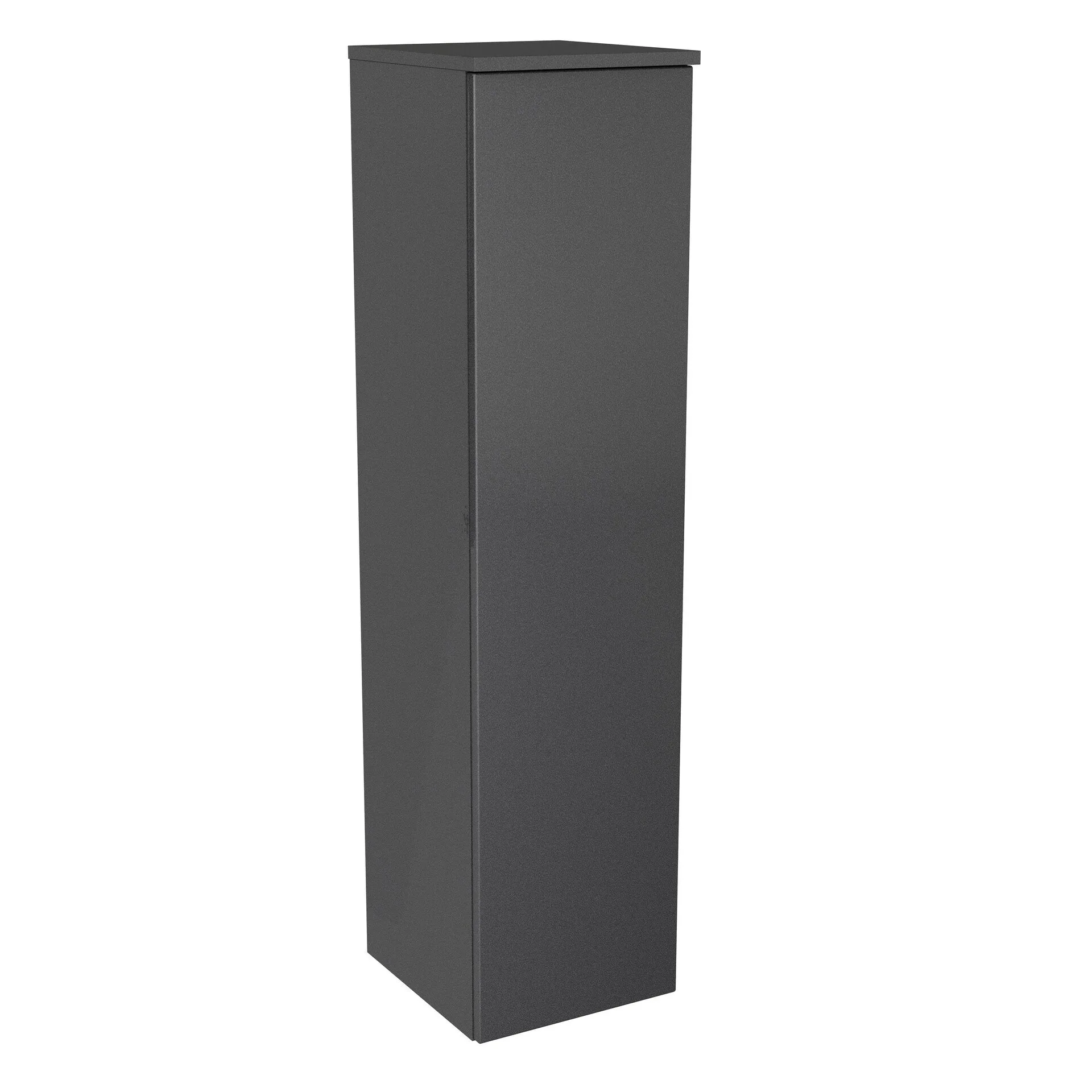 LANZET Midischrank 30 cm breit, Anthrazit, Türanschlag links