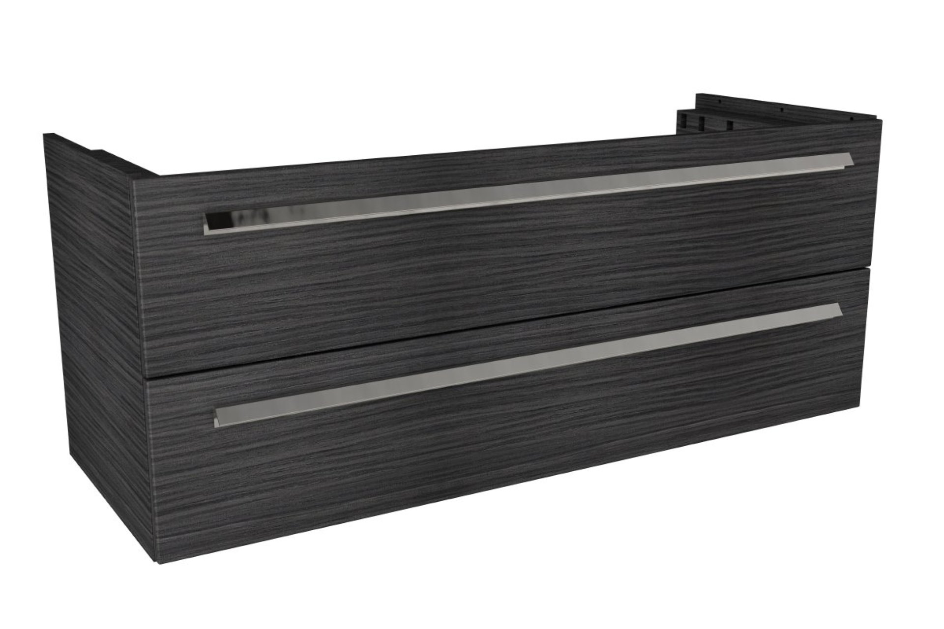 LANZET K1 Waschbeckenunterschrank 120 cm, Anthrazit Holzoptik