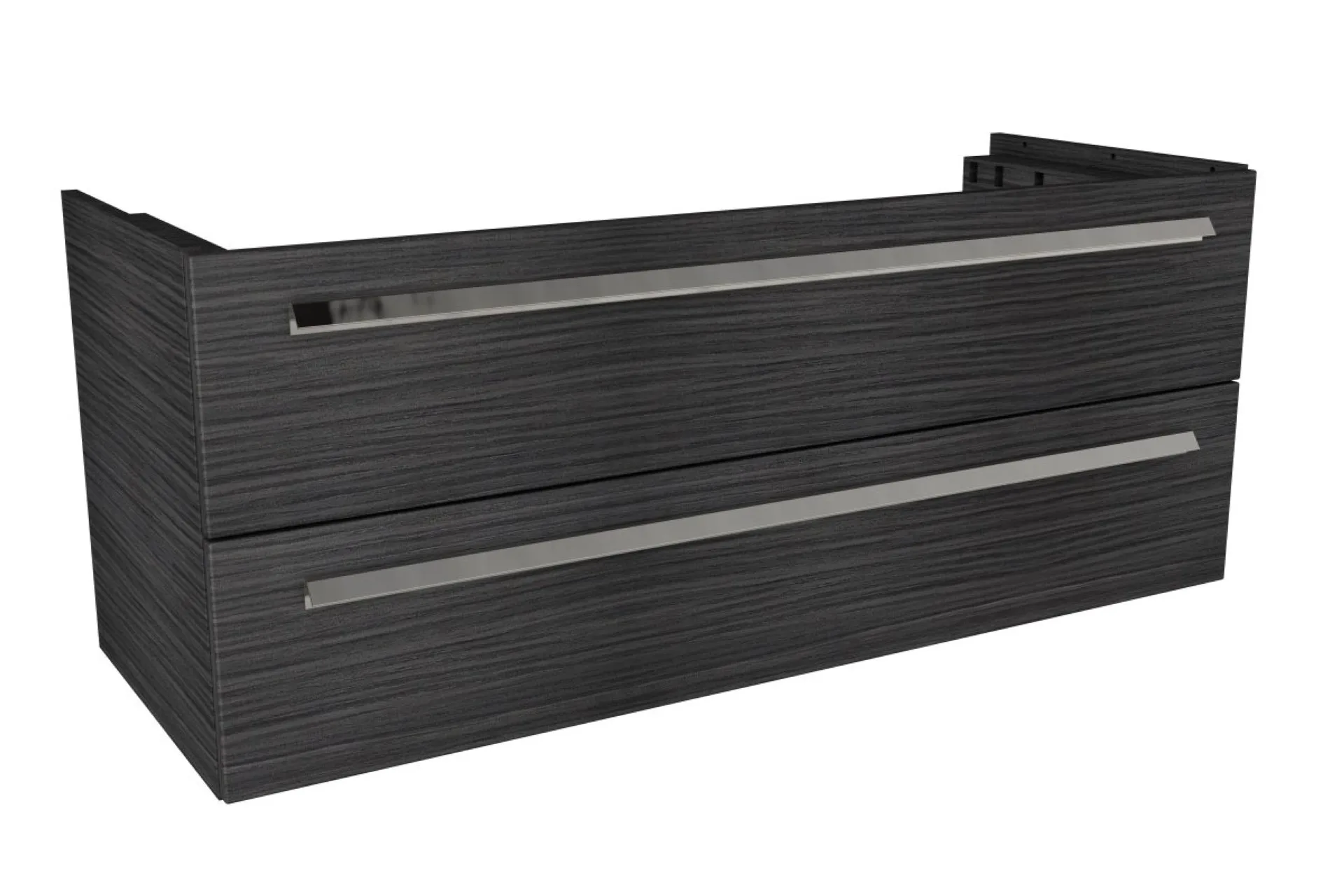LANZET K1 Waschbeckenunterschrank 120 cm, Anthrazit Holzoptik