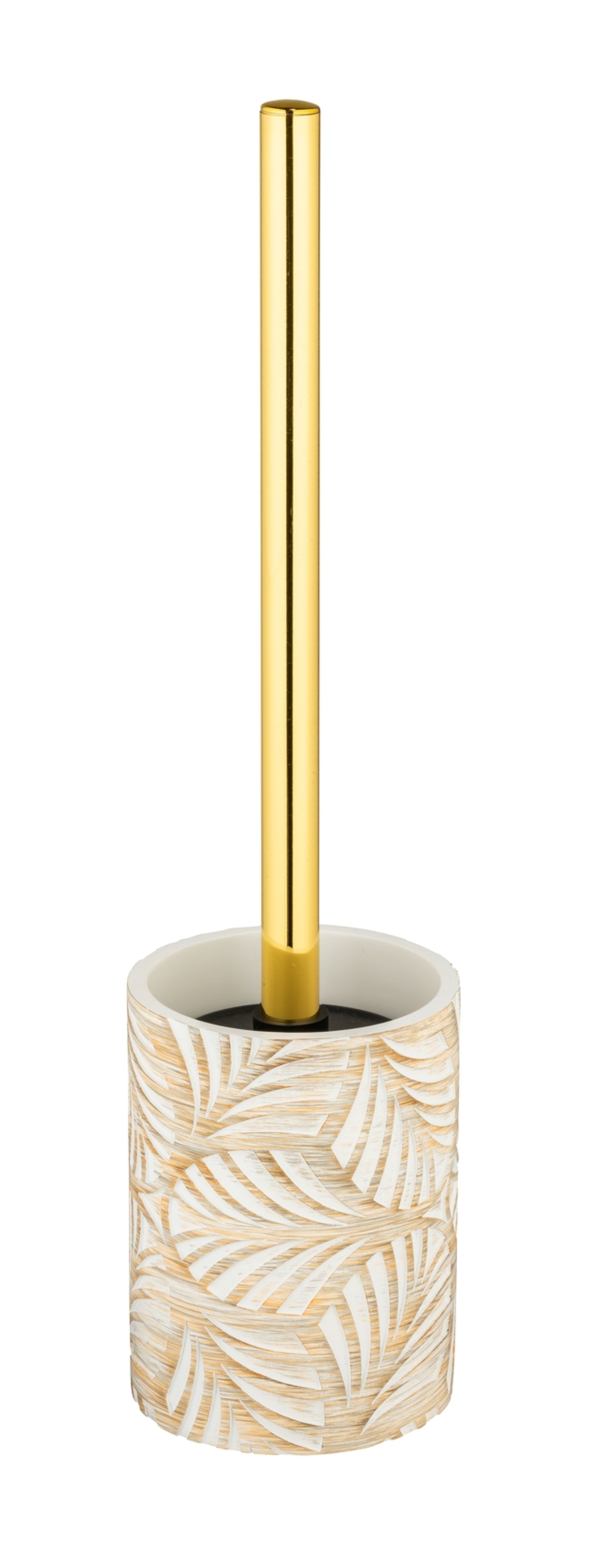 WENKO TERRALBA WC-Garnitur,  Weiß/Gold