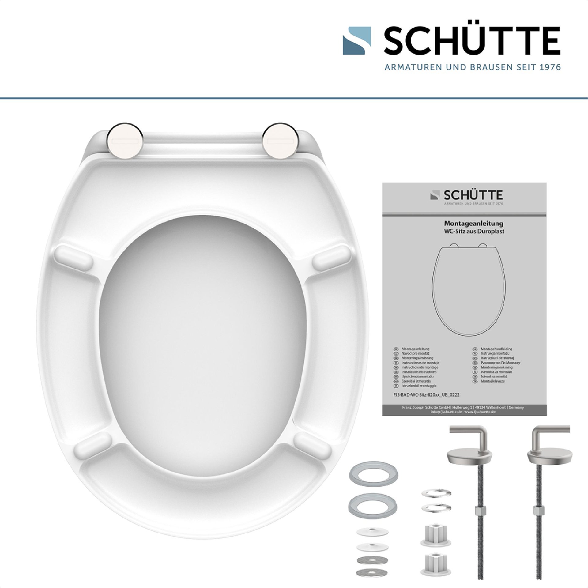 Schütte WHITE WC-Sitz, Duroplast