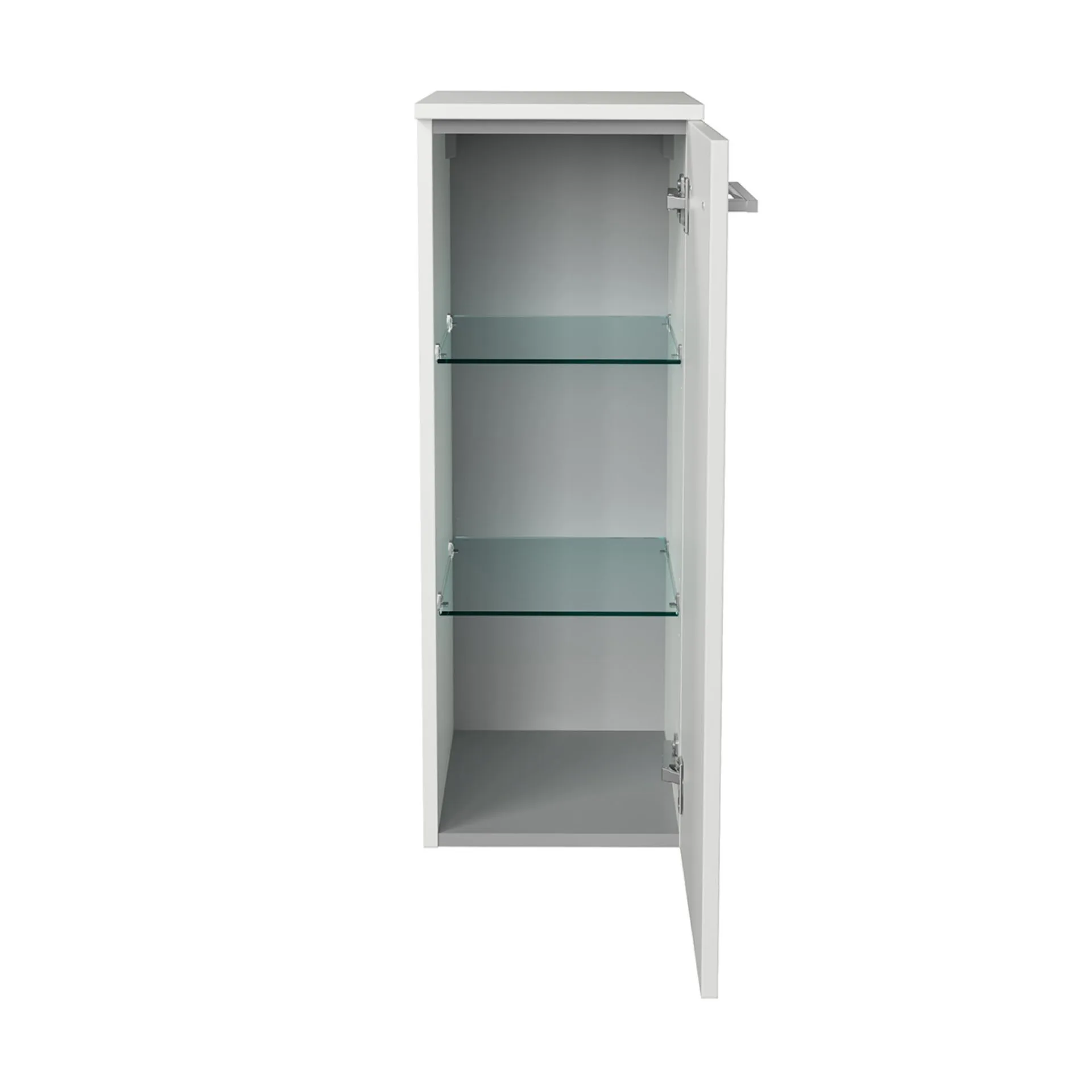 FACKELMANN B.STYLE Midischrank 30 cm breit, Weiß, Türanschlag rechts