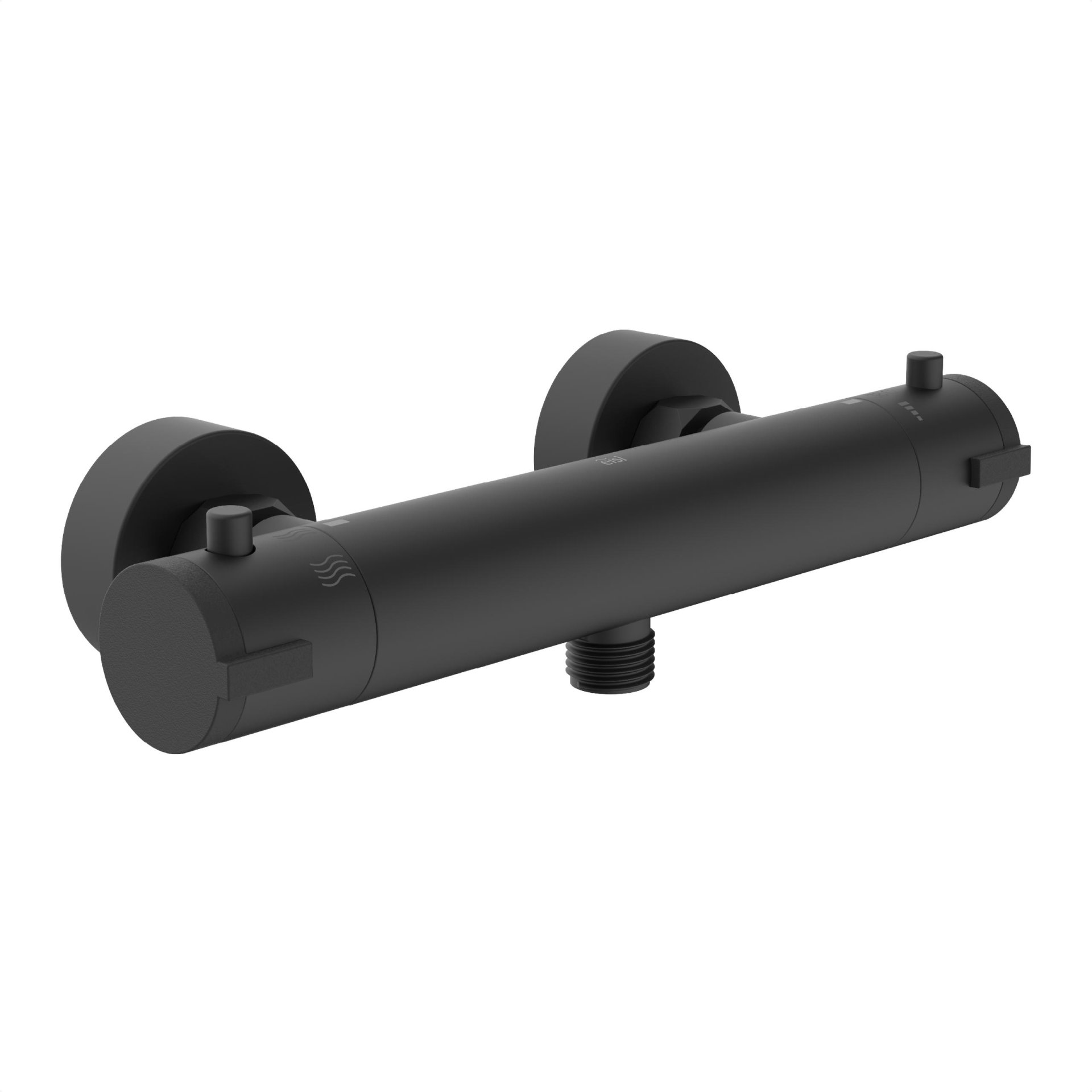 EISL CLAUDIO Duschthermostat, Schwarz matt